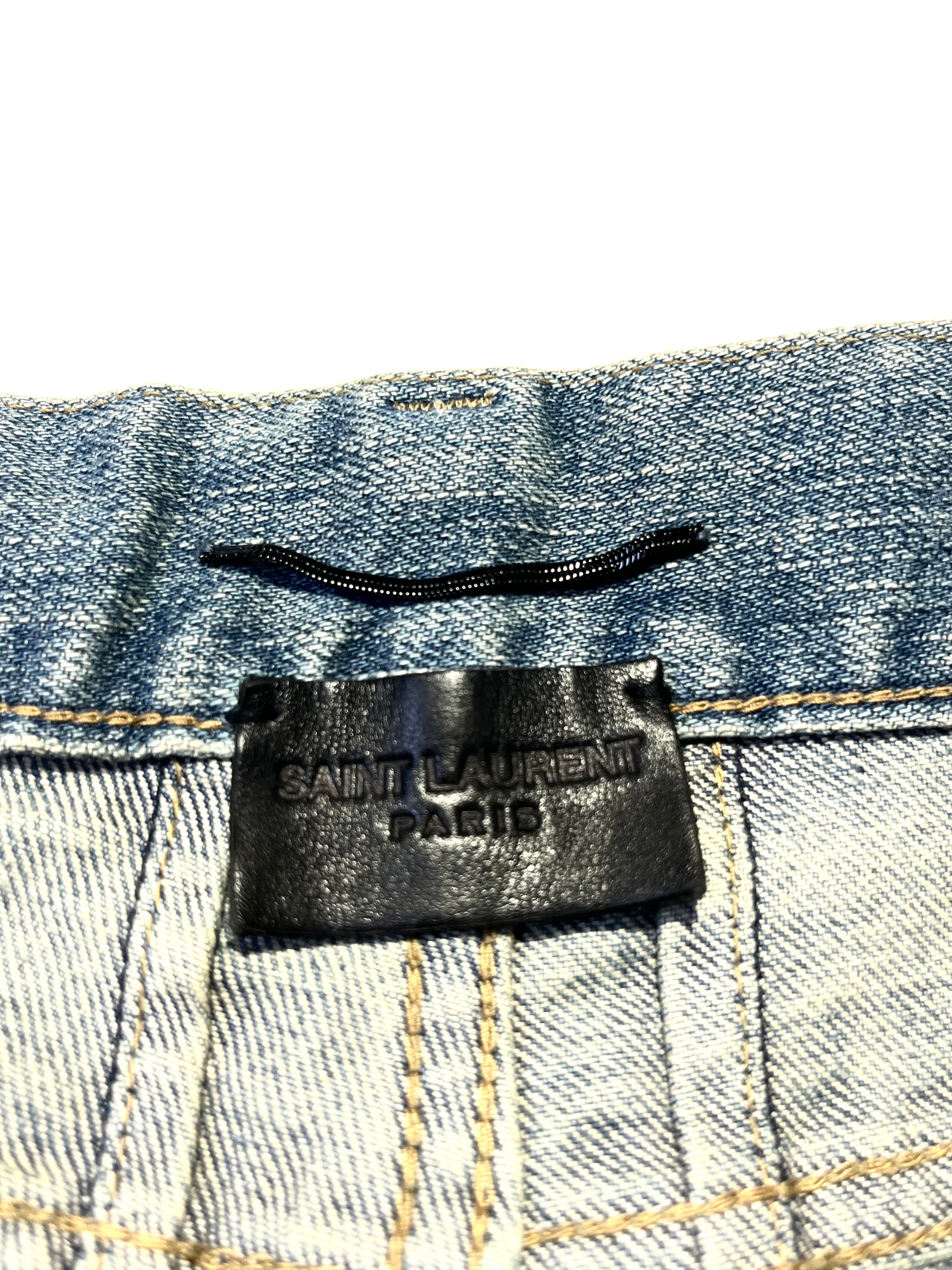 SAINT LAURENT D02 CRASH DENIM BY HEDI SLIMANE IN W29