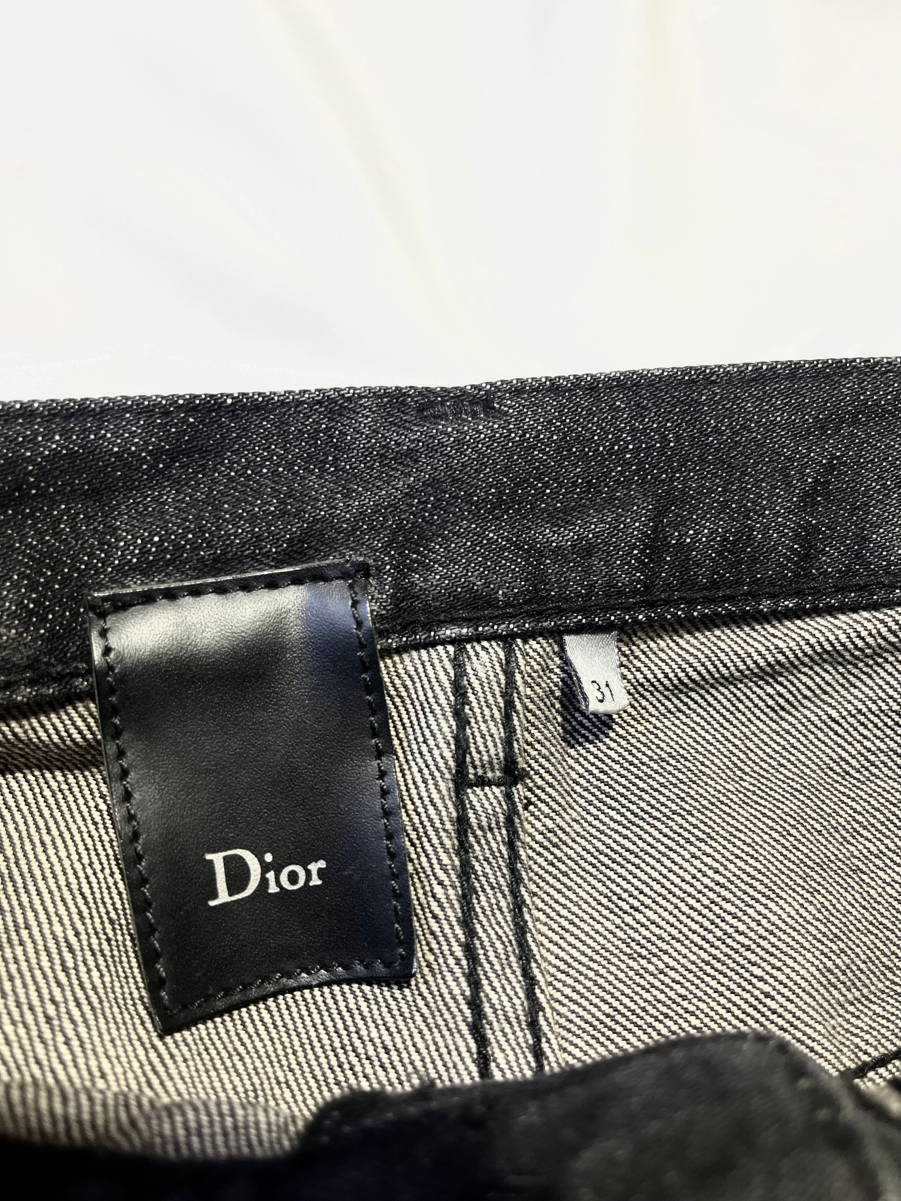 DIOR FW07 'NAVIGATE' WAXED LUSTERS COATED DENIM