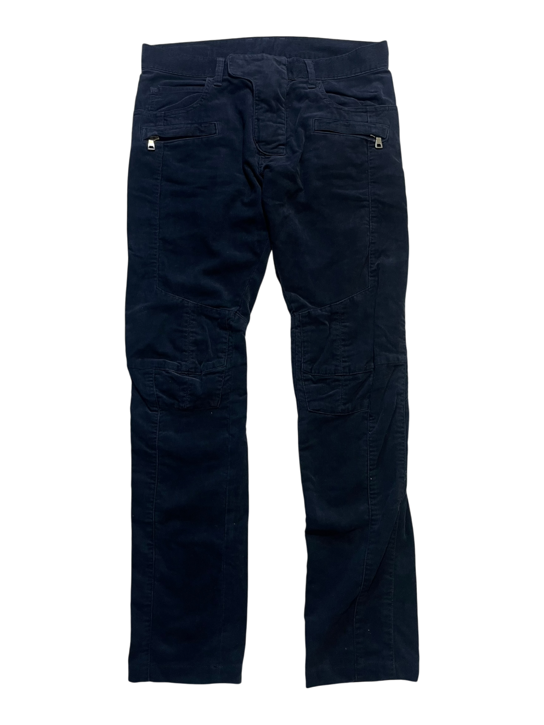BALMAIN FW12 CORDUROY BIKER DENIM BY OLIVIER ROUSTEING