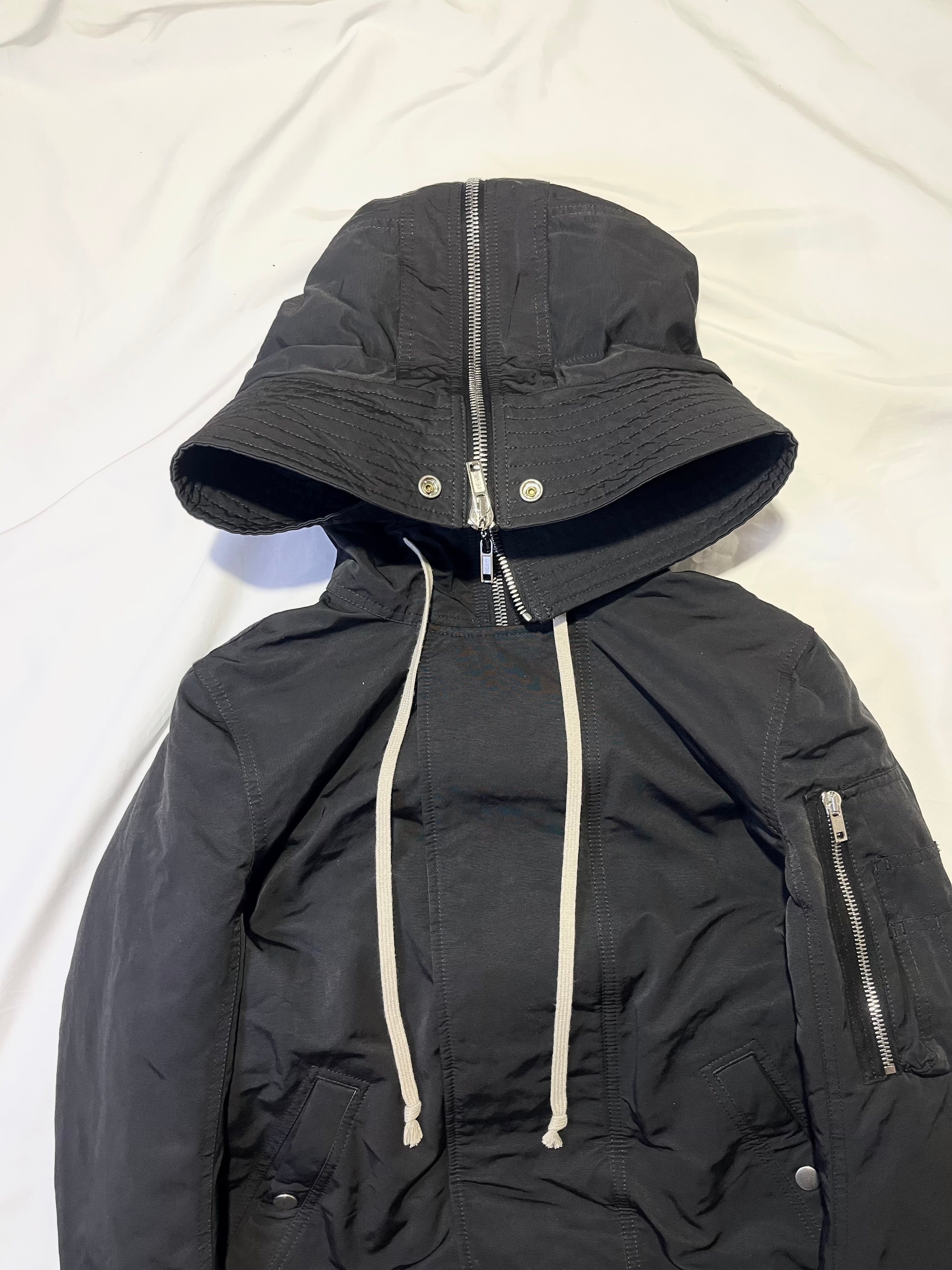RICK OWENS FW17 'GLITTER' EXPLODER PARKA JACKET