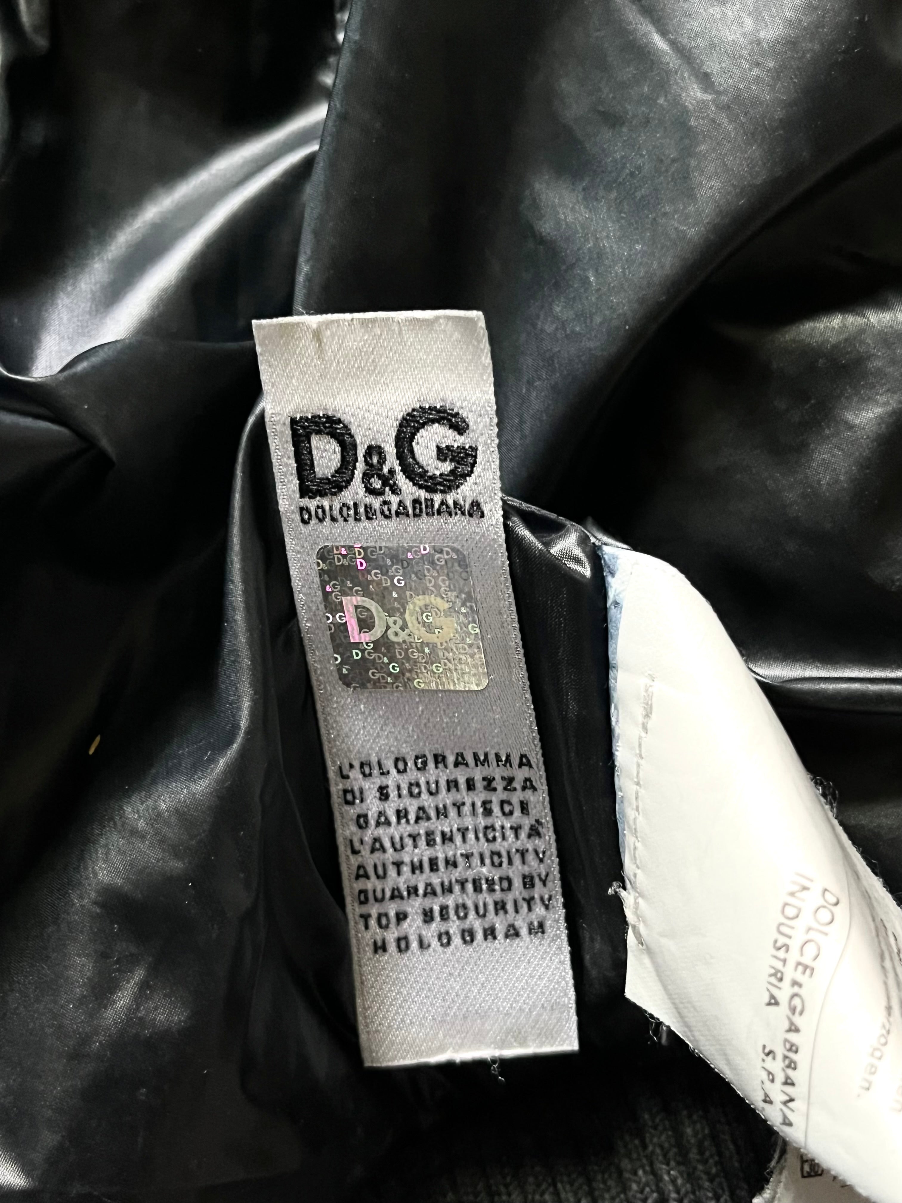 DOLCE & GABBANA PETROL REAL FUR PUFFER DOWN JACKET