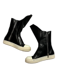 RICK OWENS SS15 'FAUN' BLACK/MILK OG LEATHER LACELESS /MOUNTAIN RAMONES