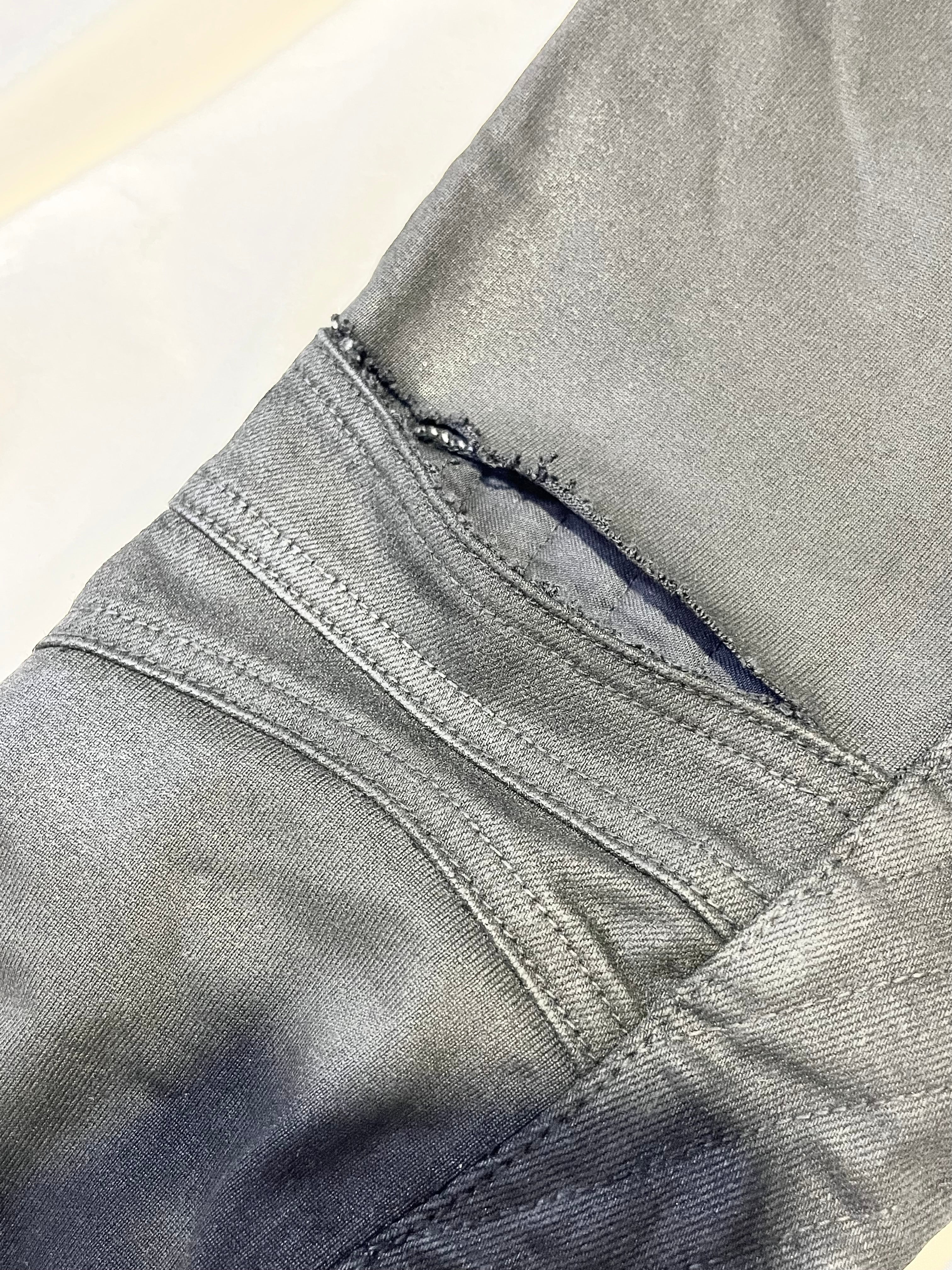BALMAIN FW14 WAXED BIKER DENIM BY OLIVIER ROUSTEING IN W28