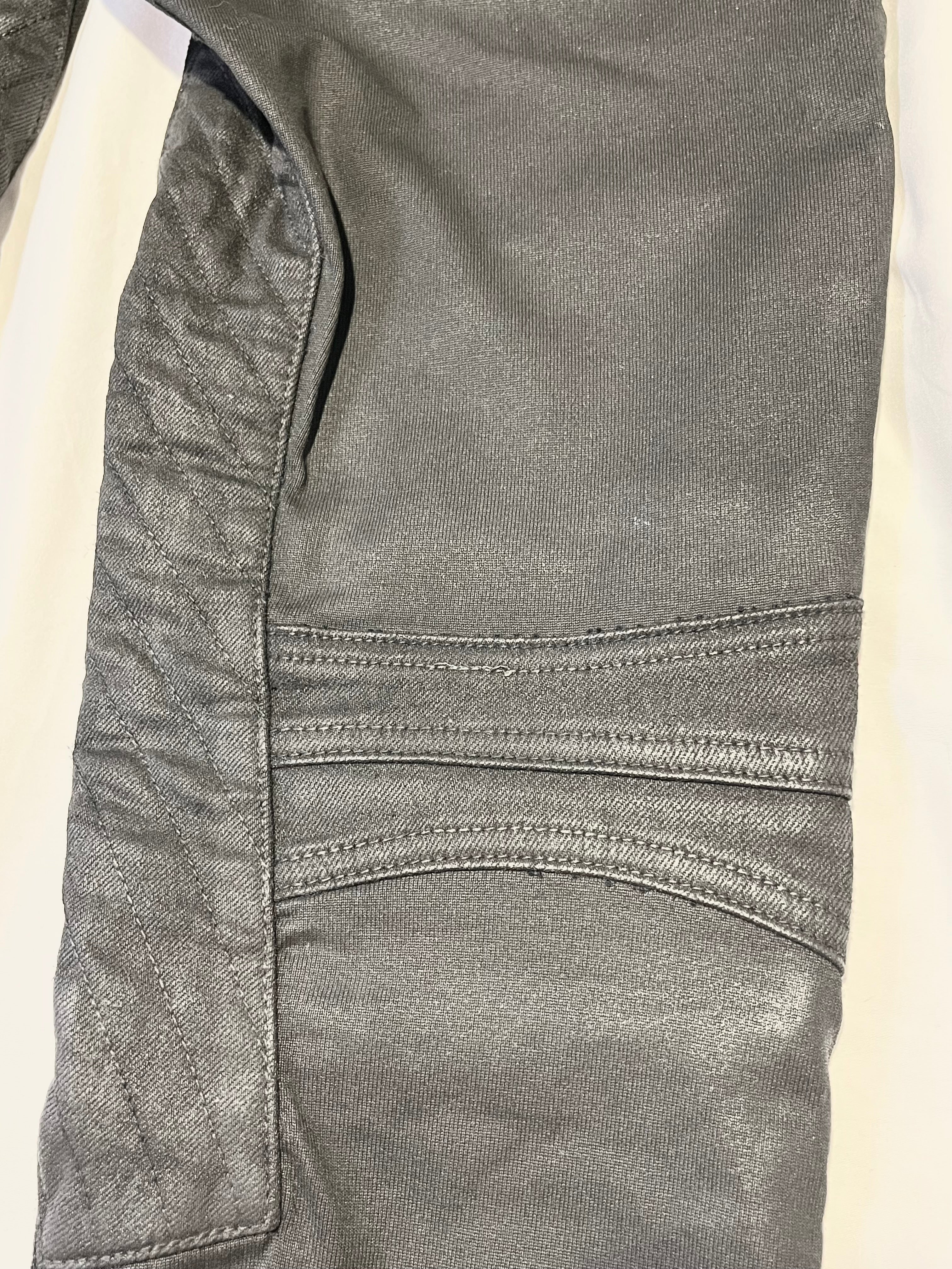 BALMAIN FW14 WAXED BIKER DENIM BY OLIVIER ROUSTEING IN W28