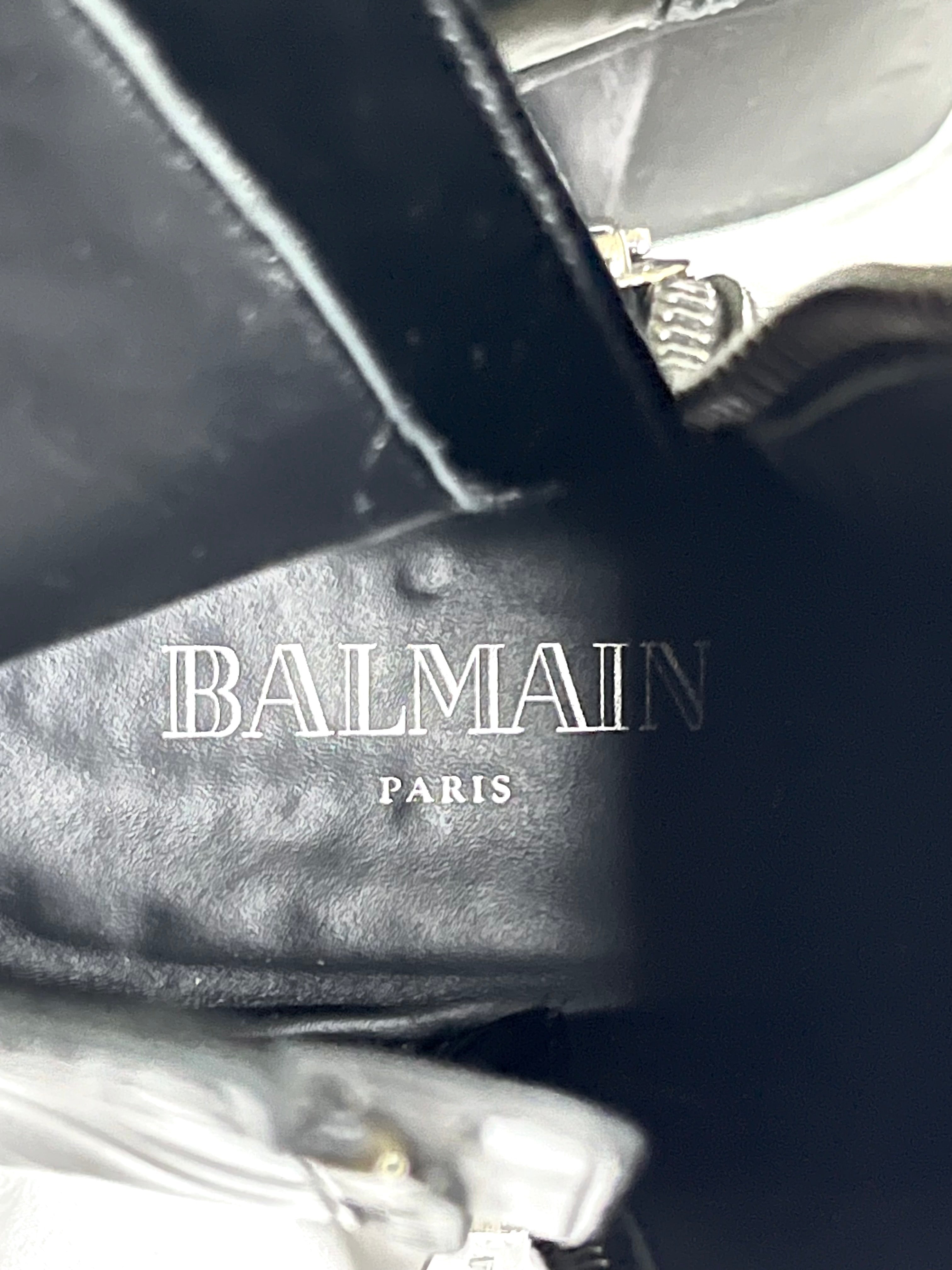 BALMAIN ANTHOS DOUBLE ZIP CHELSEA PATENT LEATHER BOOTS BY OLIVIER ROUSTEING