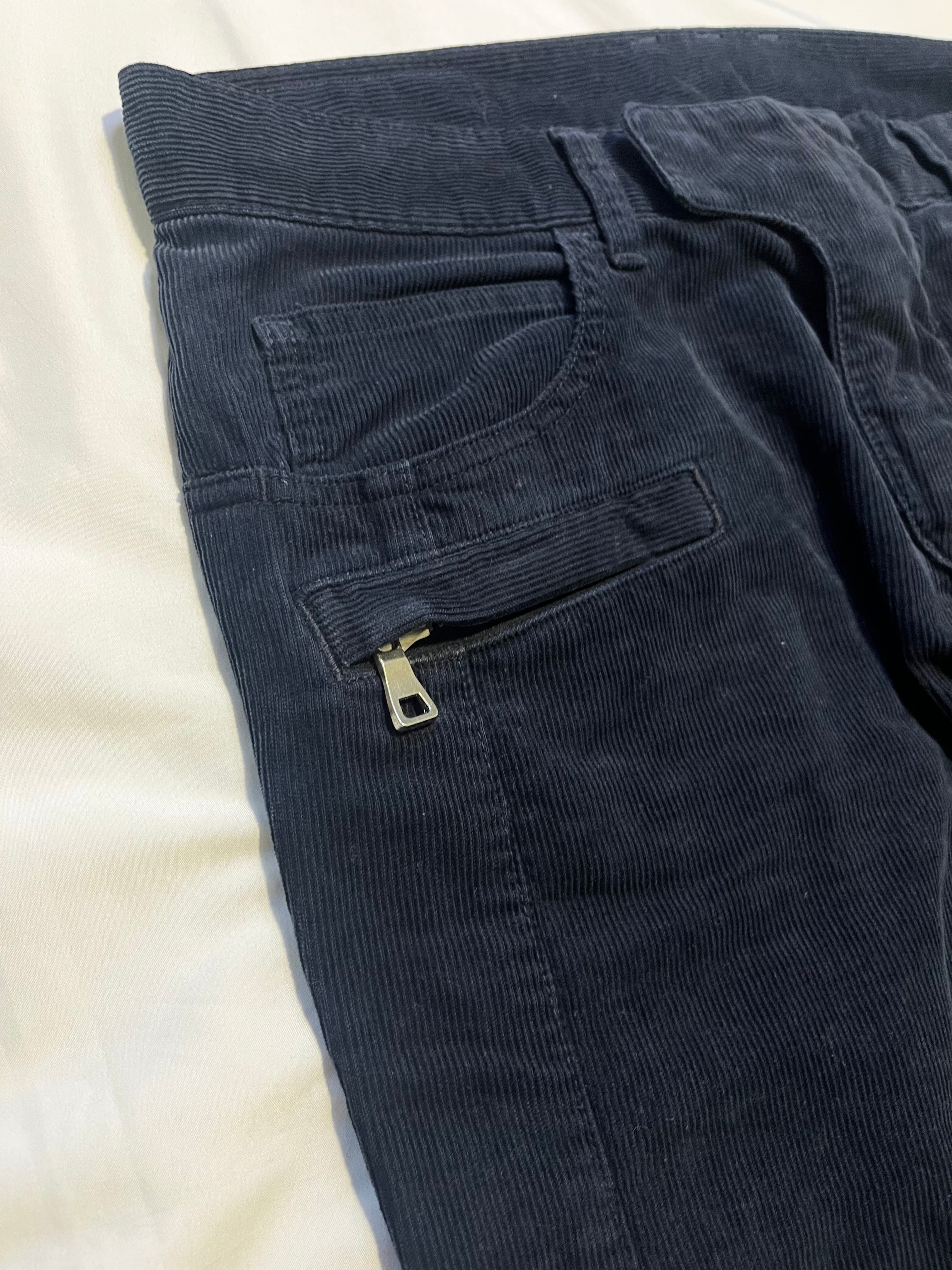 BALMAIN FW12 CORDUROY BIKER DENIM BY OLIVIER ROUSTEING