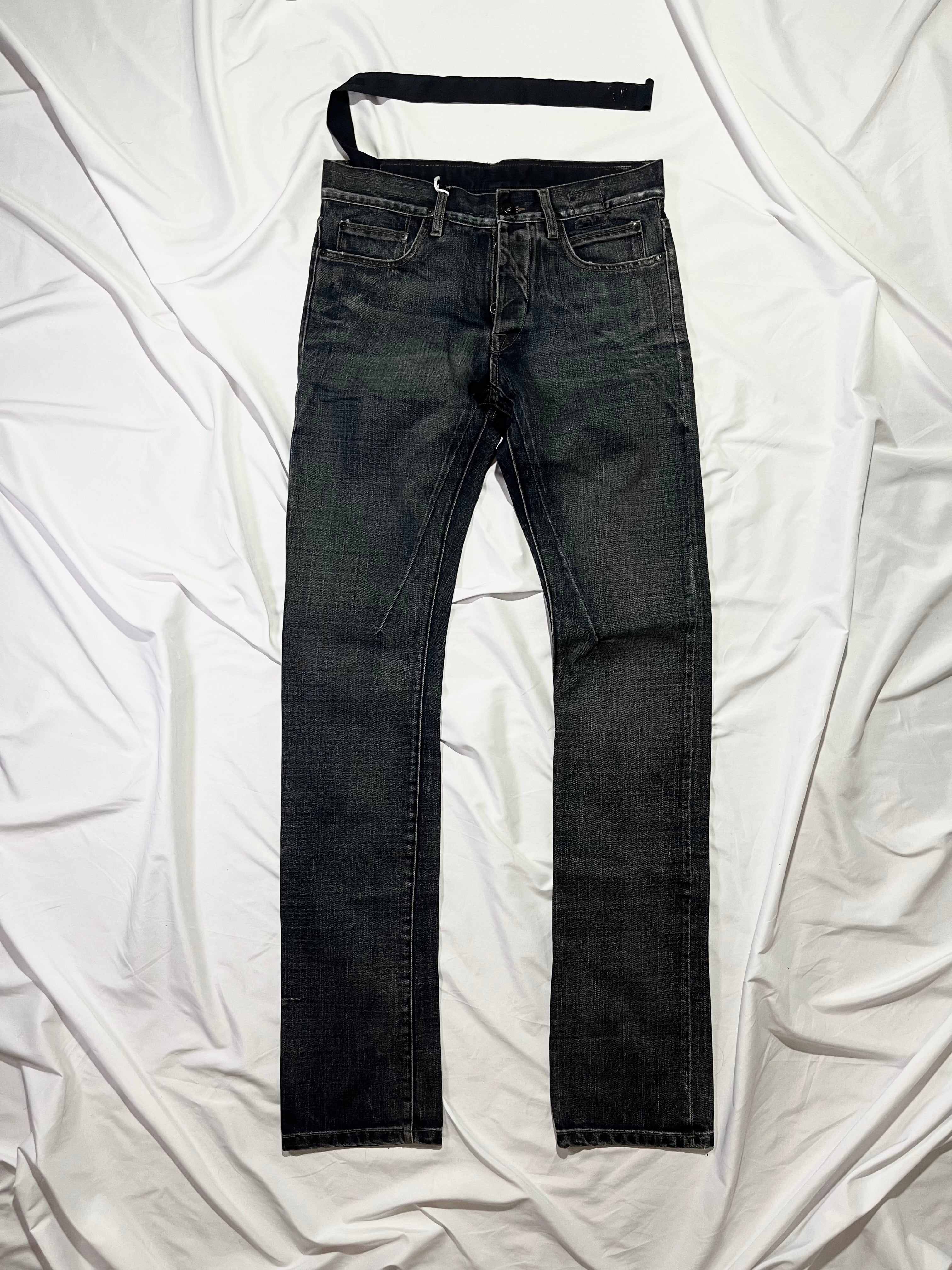 RICK OWENS DRKSHDW 'NEIL BLUE' OLD DETROIT CUT BLUE DENIM BRAND NEW WITH TAGS IN  W30