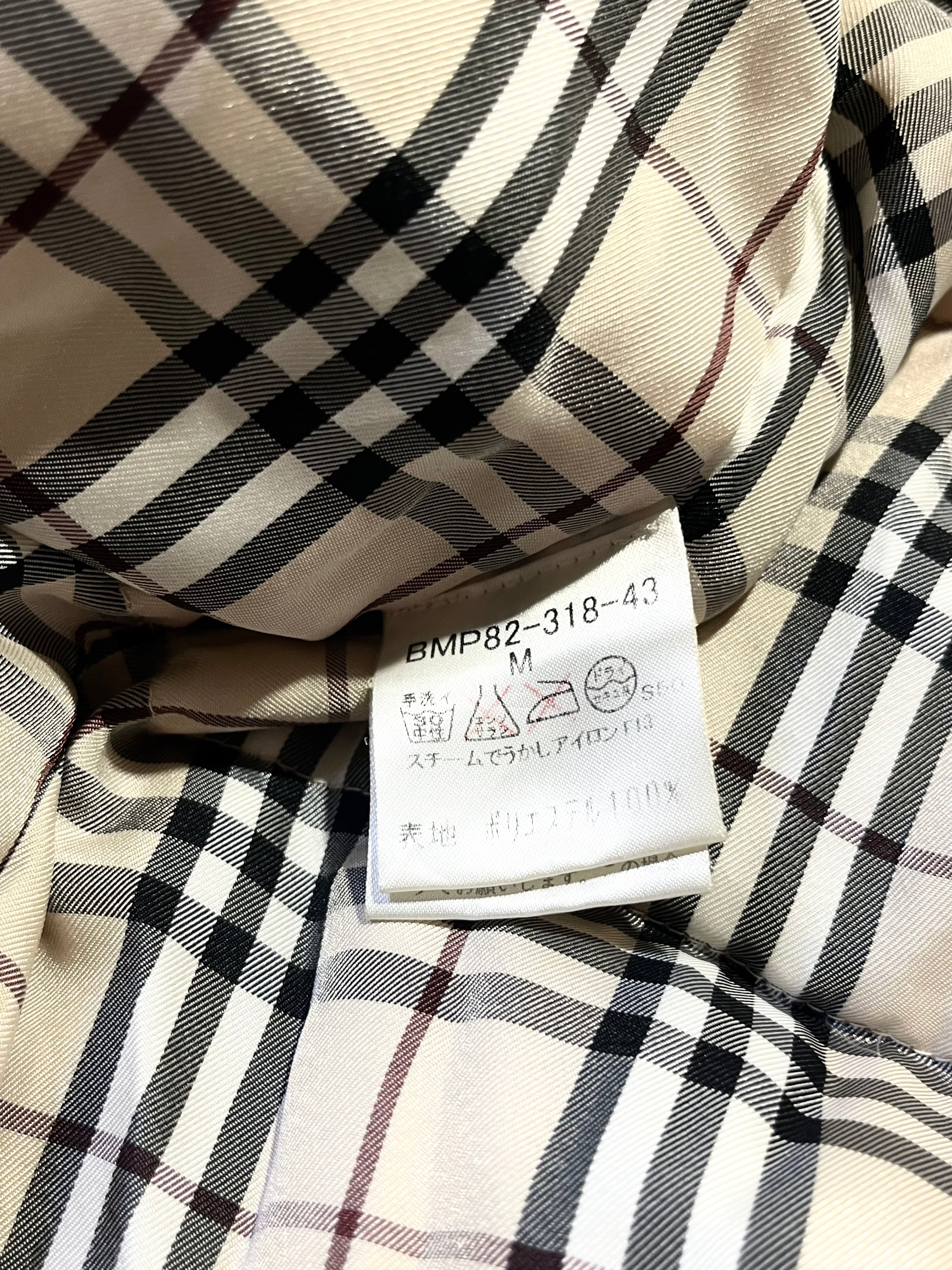 BURBERRY BLACK LABEL OG NOVA CHECK HOODED DOWN JACKET