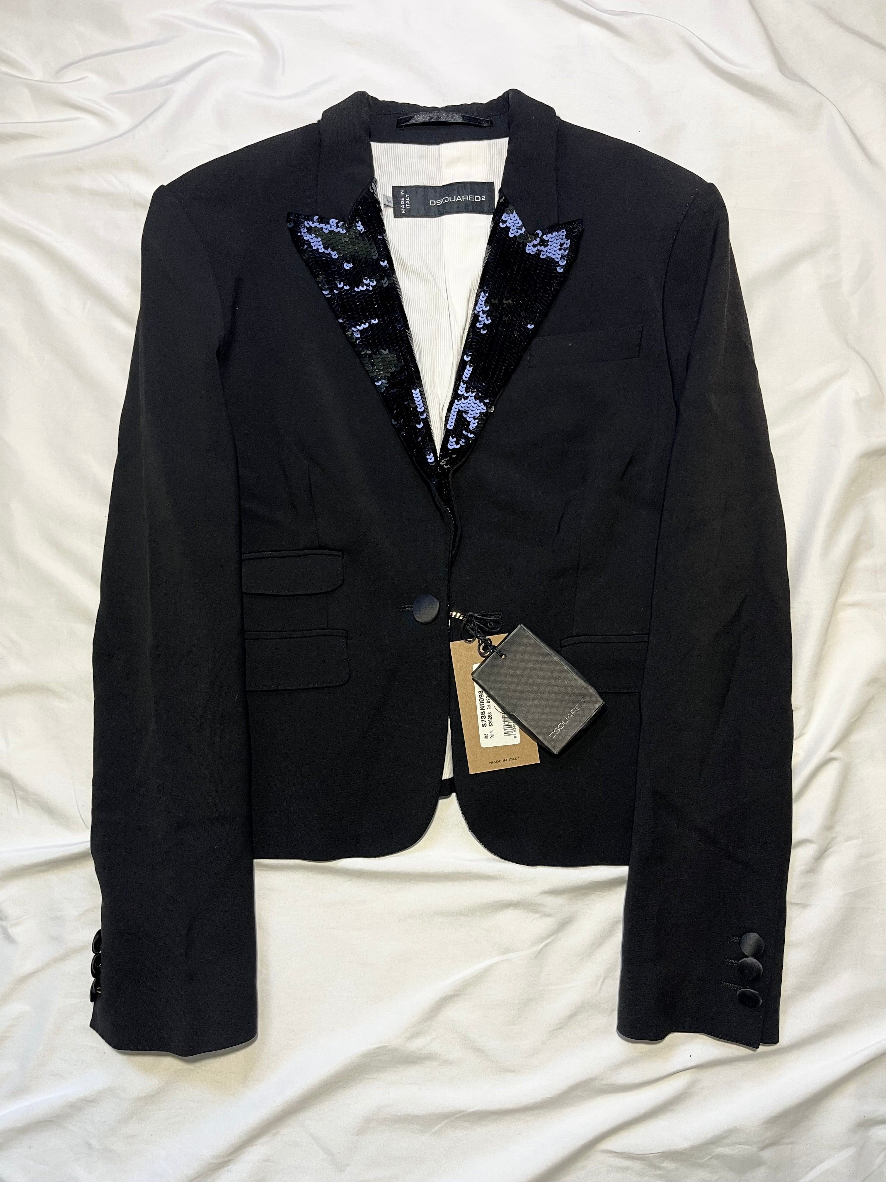 DSQUARED2 2010 RUNWAY SPARKLE BLAZER