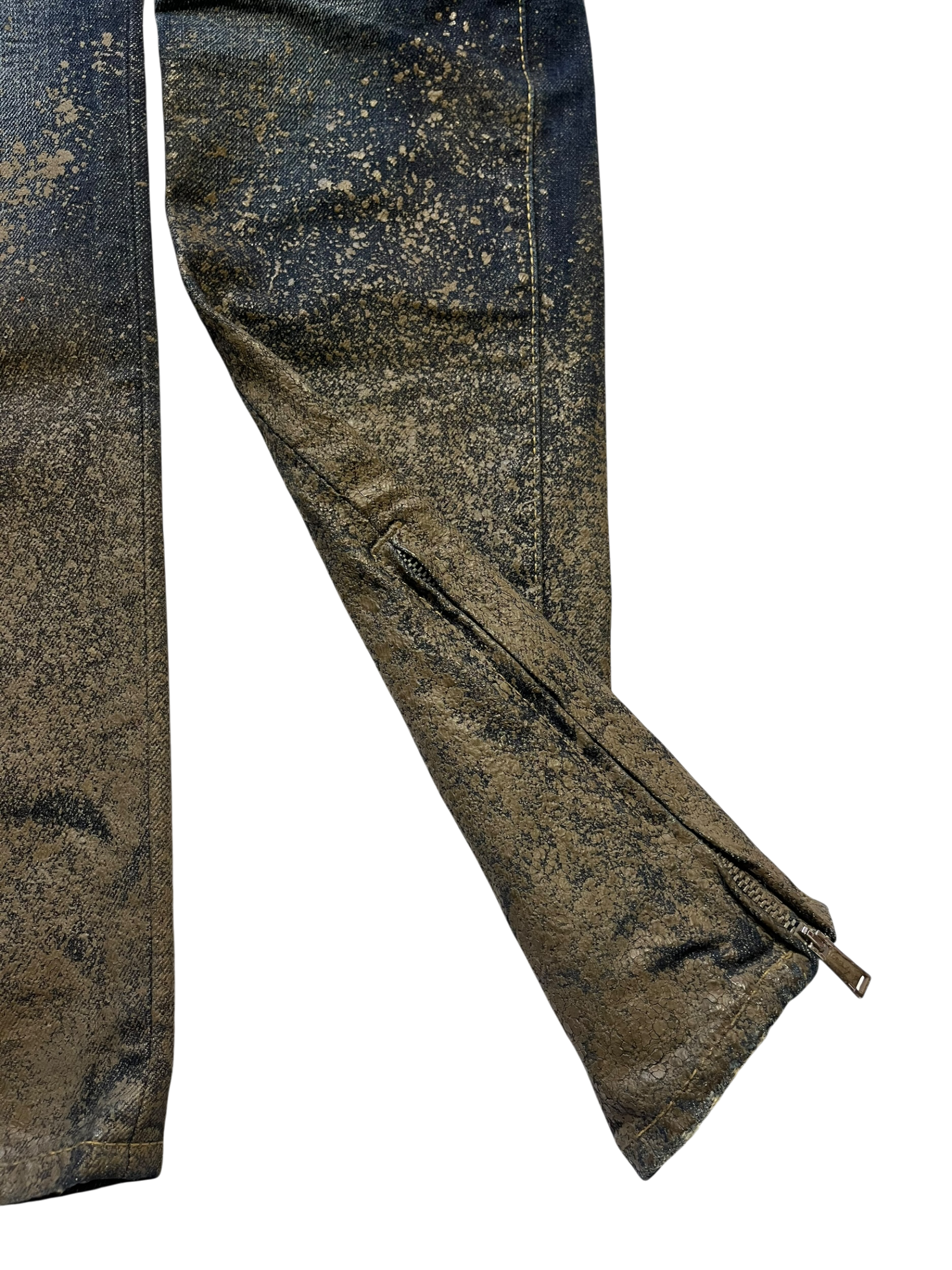 DSQUARED2 2015 RUNWAY MUD COATED JEANS