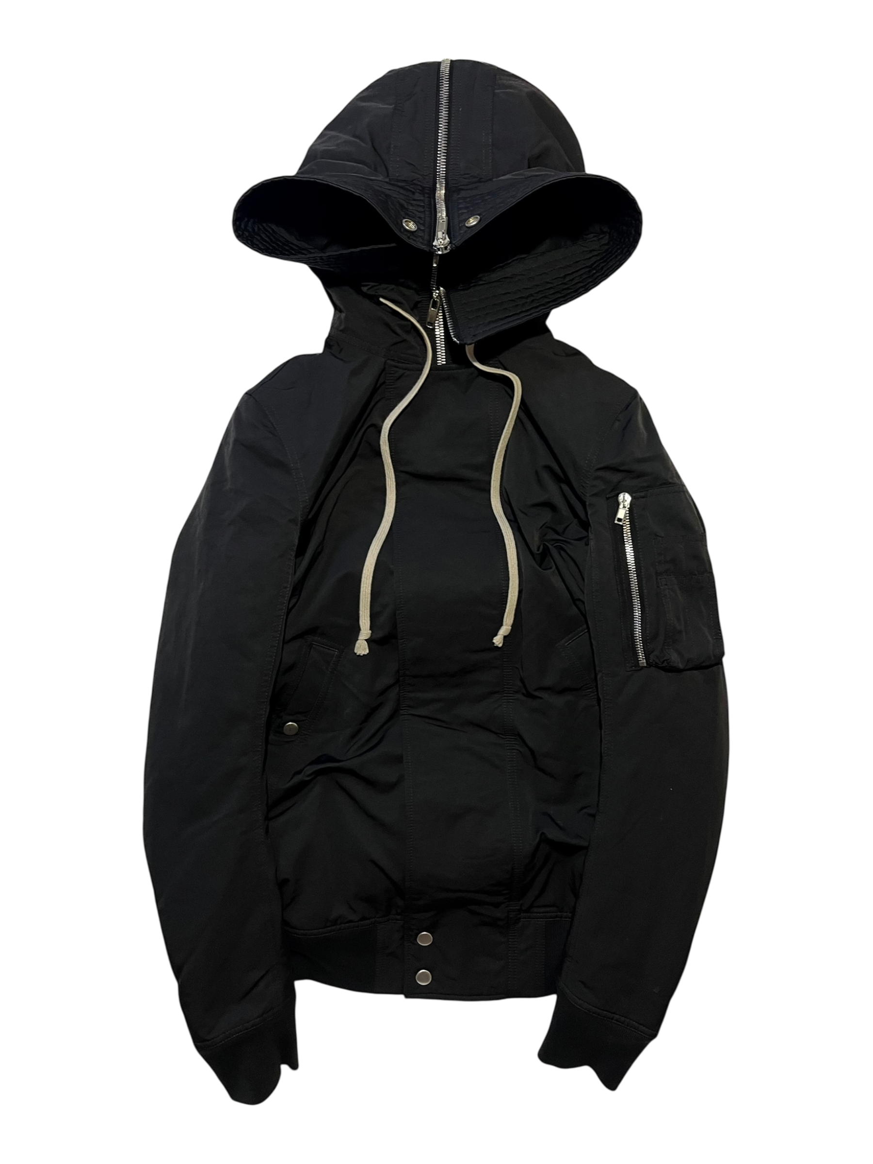 RICK OWENS FW17 'GLITTER' EXPLODER PARKA JACKET