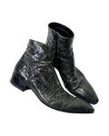 GIANNI BARBATO VINTAGE LIZARD SKIN POINTY CHELSEA BOOTS