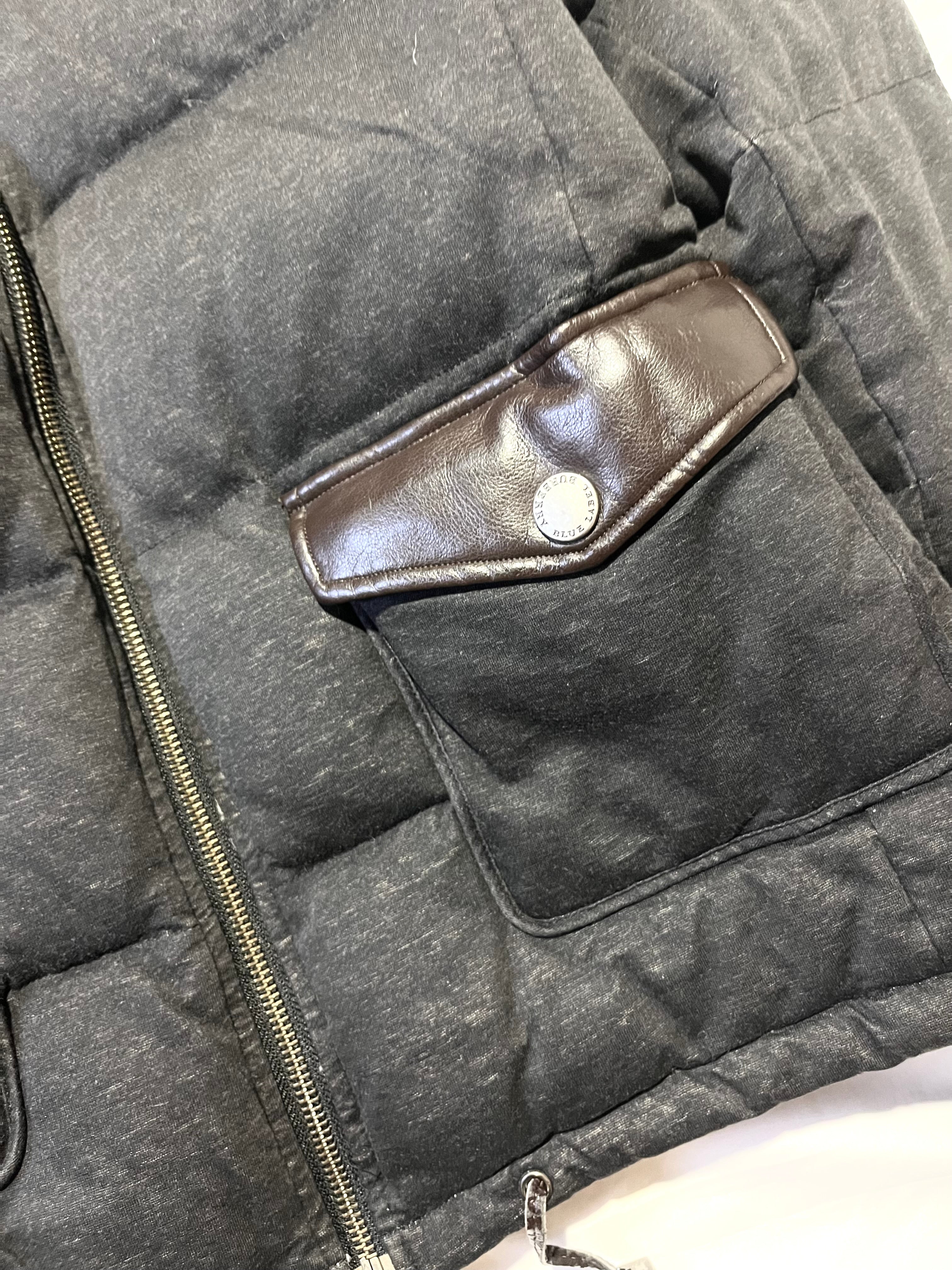 BURBERRY BLUE LABEL 2009 REAL FUR LEATHER DETAILS PUFFER DOWN JACKET