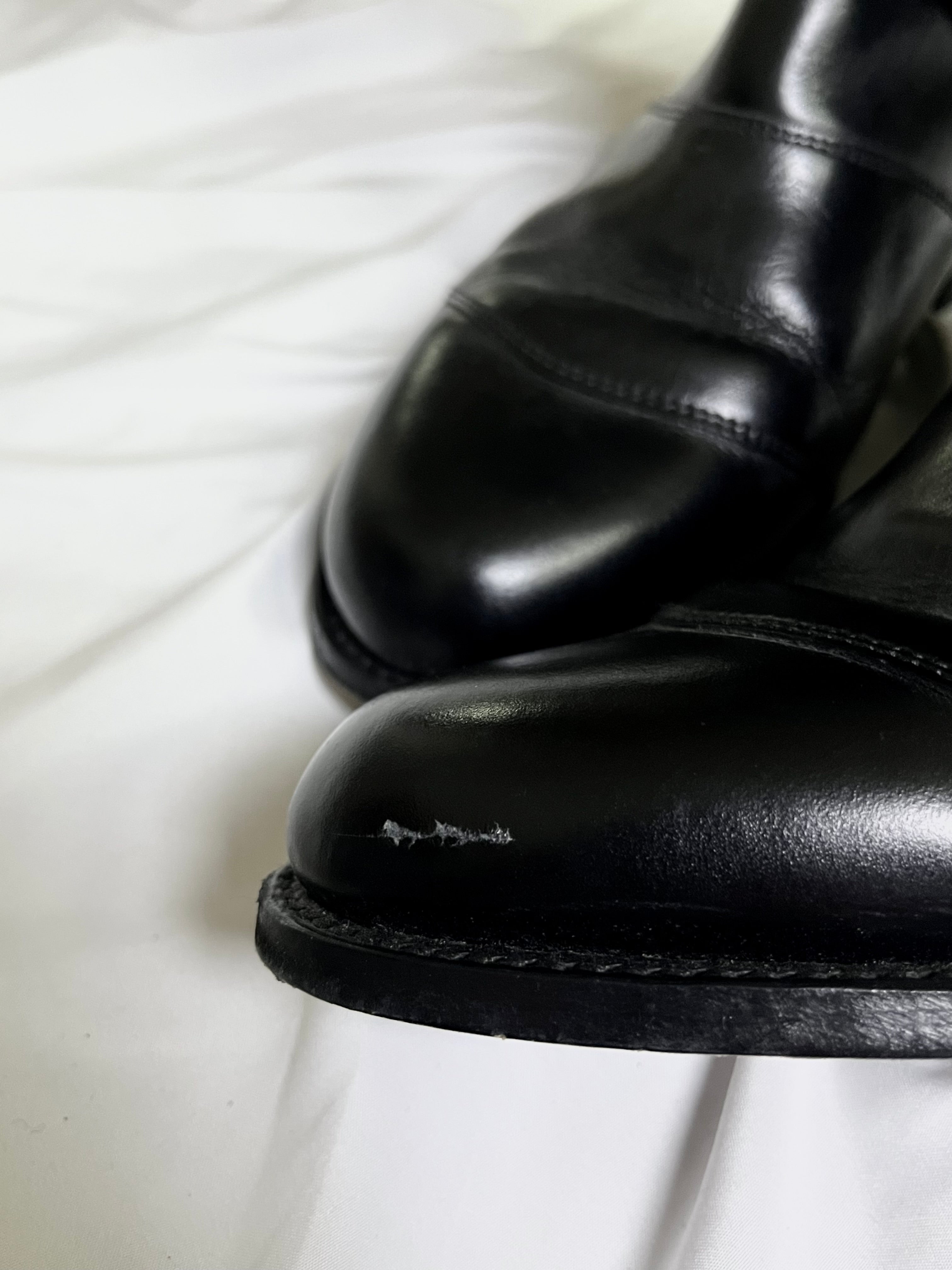 BALMAIN FW12 ENGINEER BOOTS IN BLACK LEATHER BY CHRISTOPHE DECARNIN