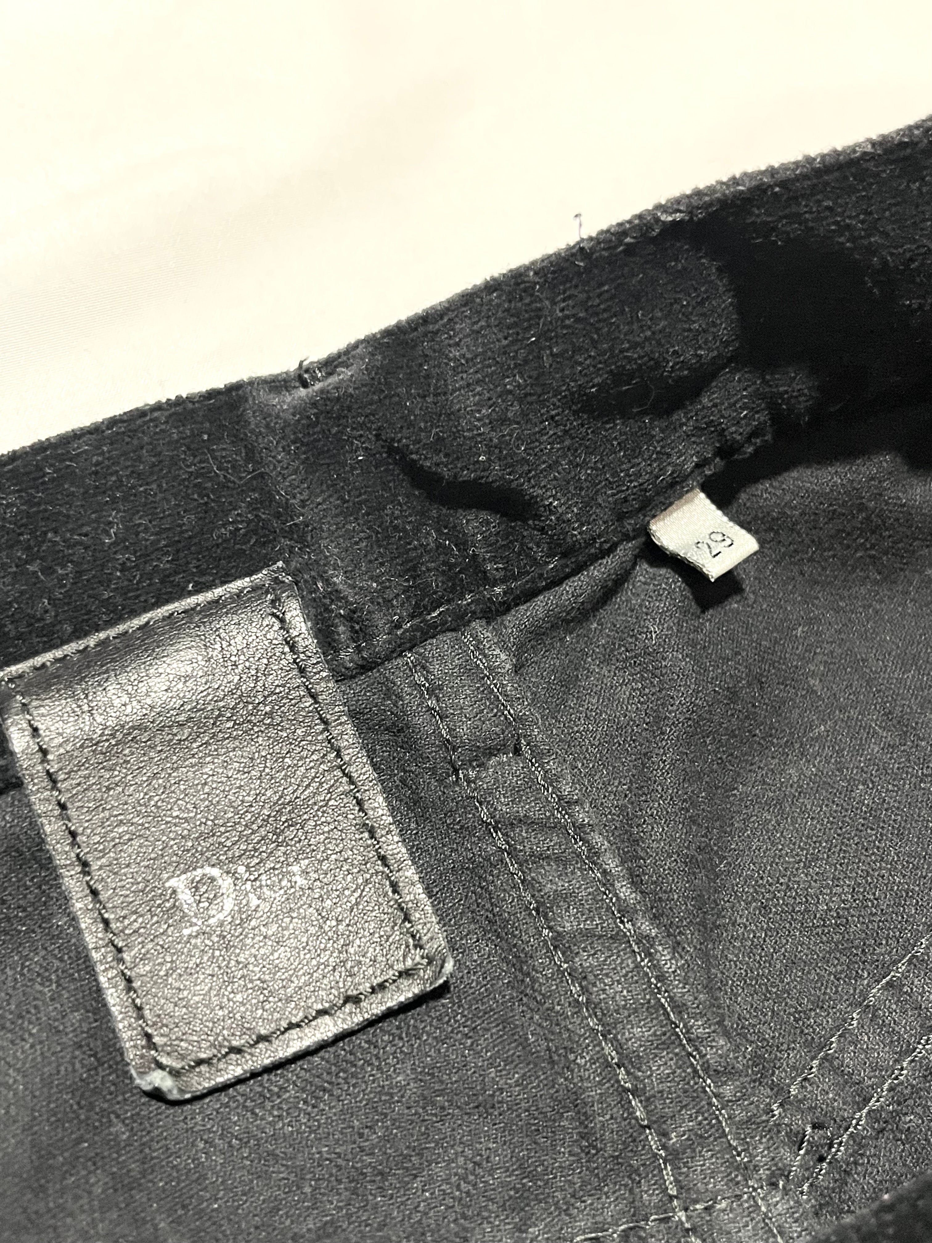 DIOR FW05 'IN THE MORNING' VELVET WHISKERED DENIM BY HEDI SLIMANE IN W29