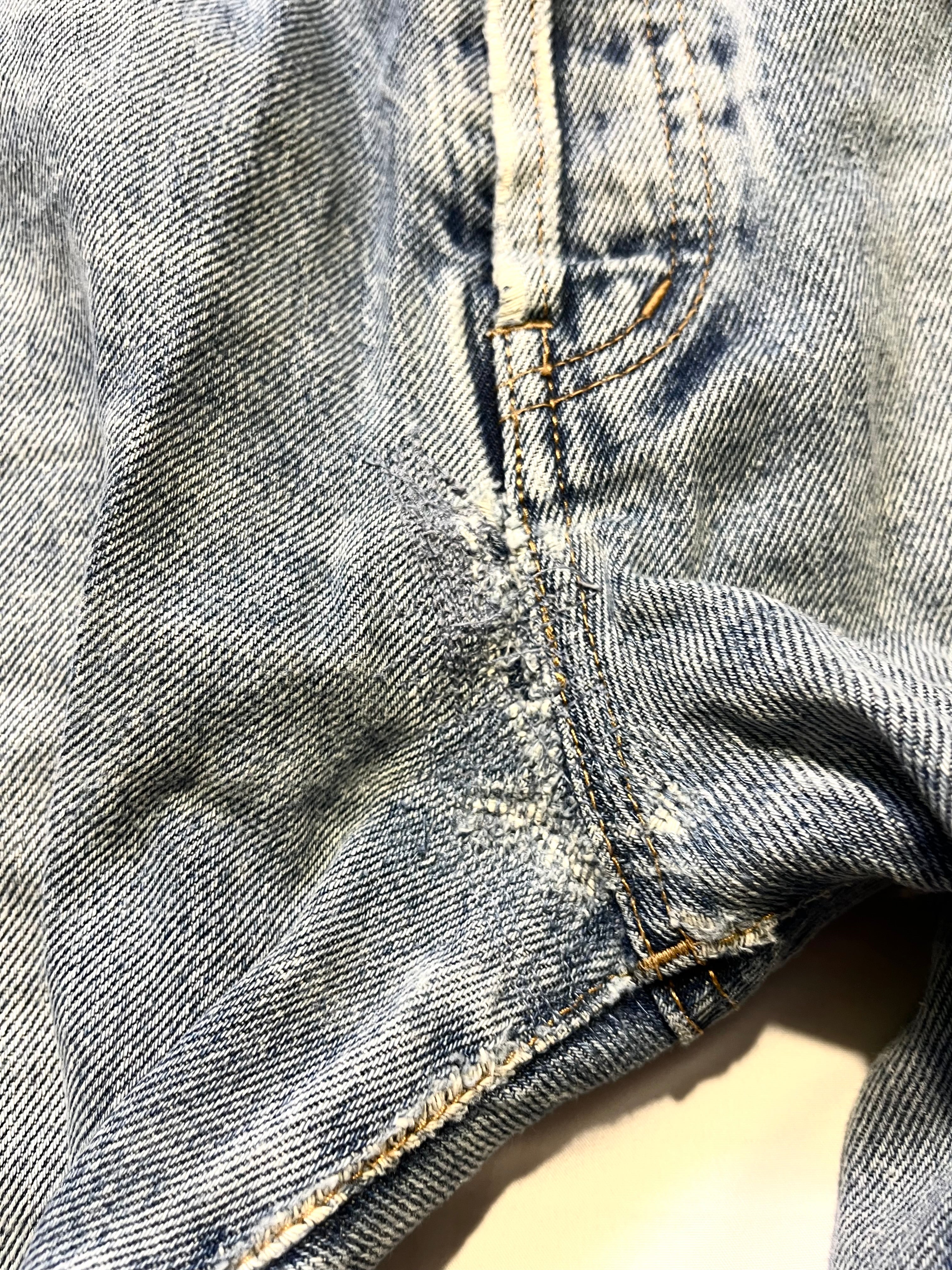 SAINT LAURENT FW19 D18 PAISLEY BANDANA DENIM BY ANTHONY VACCARELLO IN W32