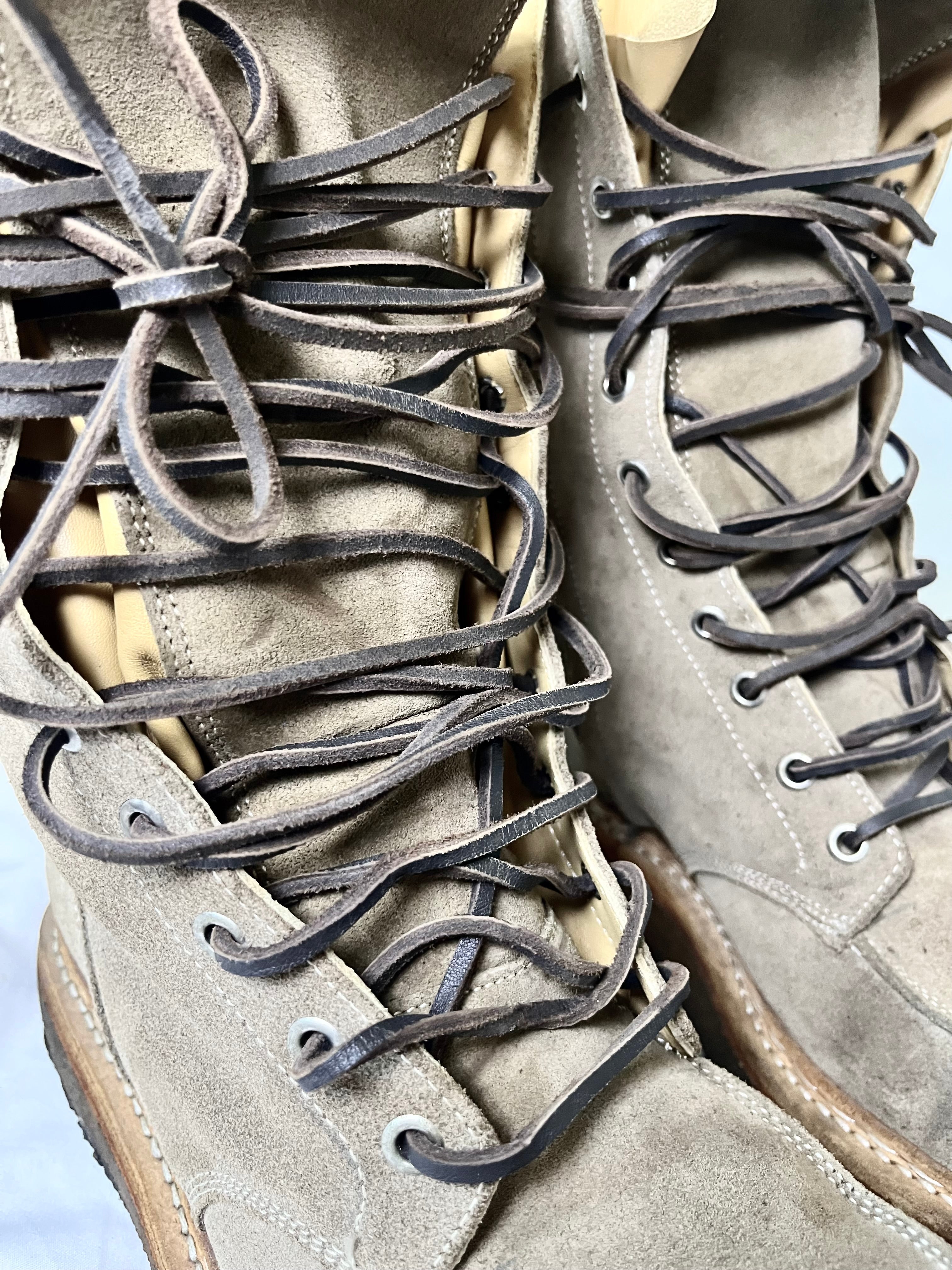 BALMAIN FW11 RANGER BOOTS IN KHAKI SUEDE BY CHRISTOPHE DECARNIN