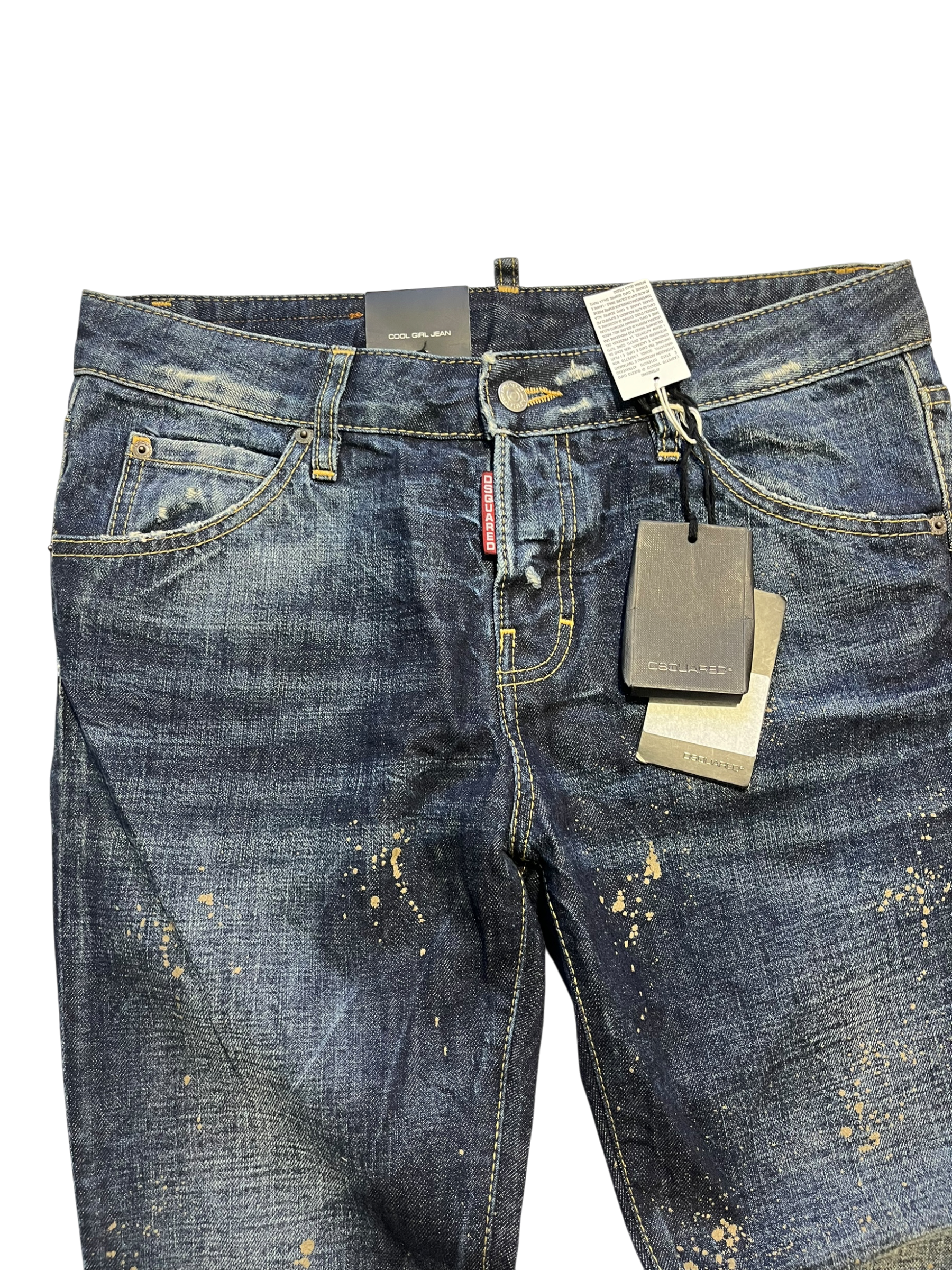DSQUARED2 2015 RUNWAY MUD COATED JEANS