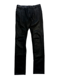 BALENCIAGA CUMMERBUND LEATHER WAISTBAND WAXED DENIM BY ALEXANDER WANG