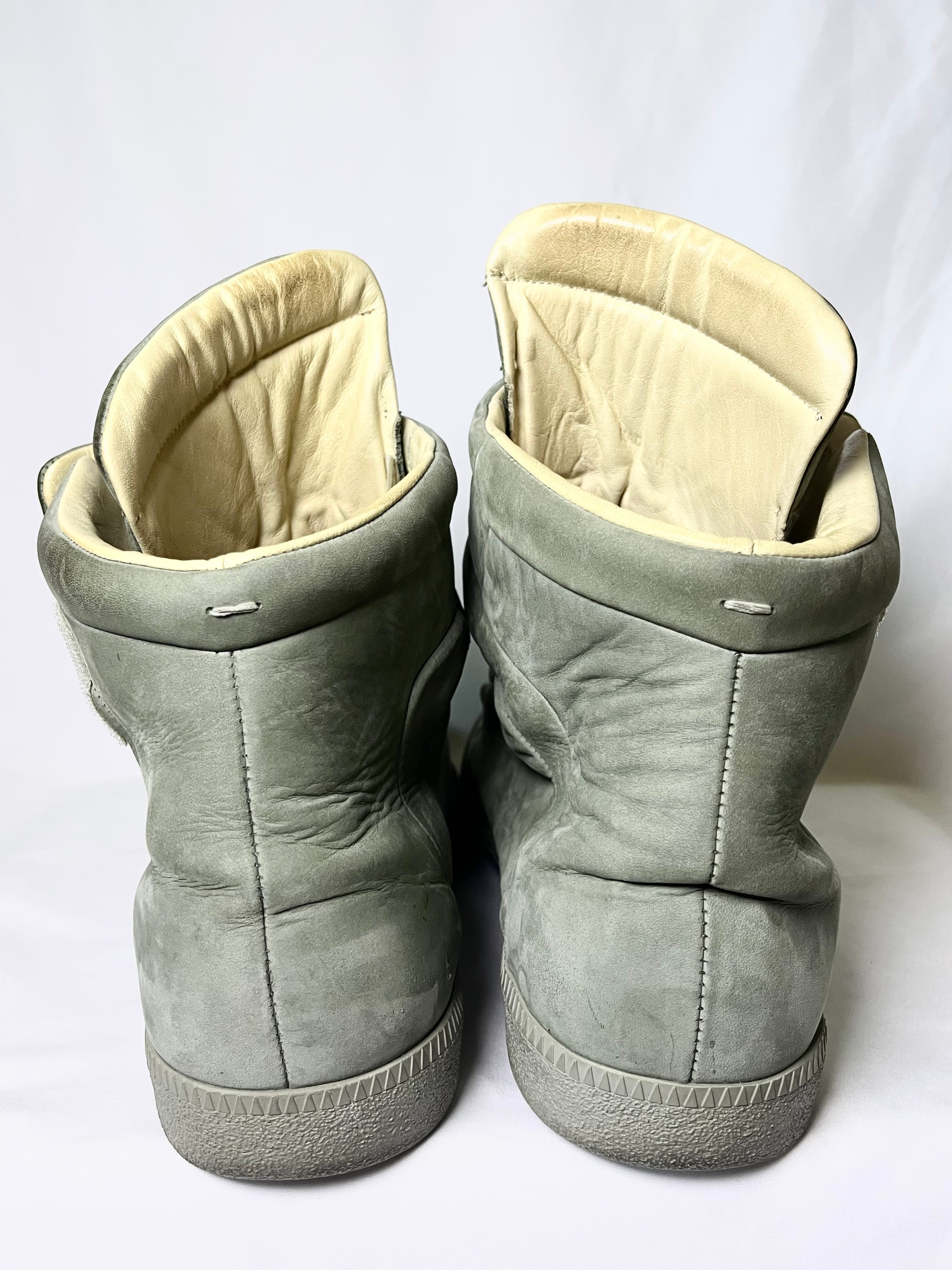 MAISON MARTIN MARGIELA  2012 FUTURE HIGH OLIVE GREEN SUEDE FIRST RELEASE