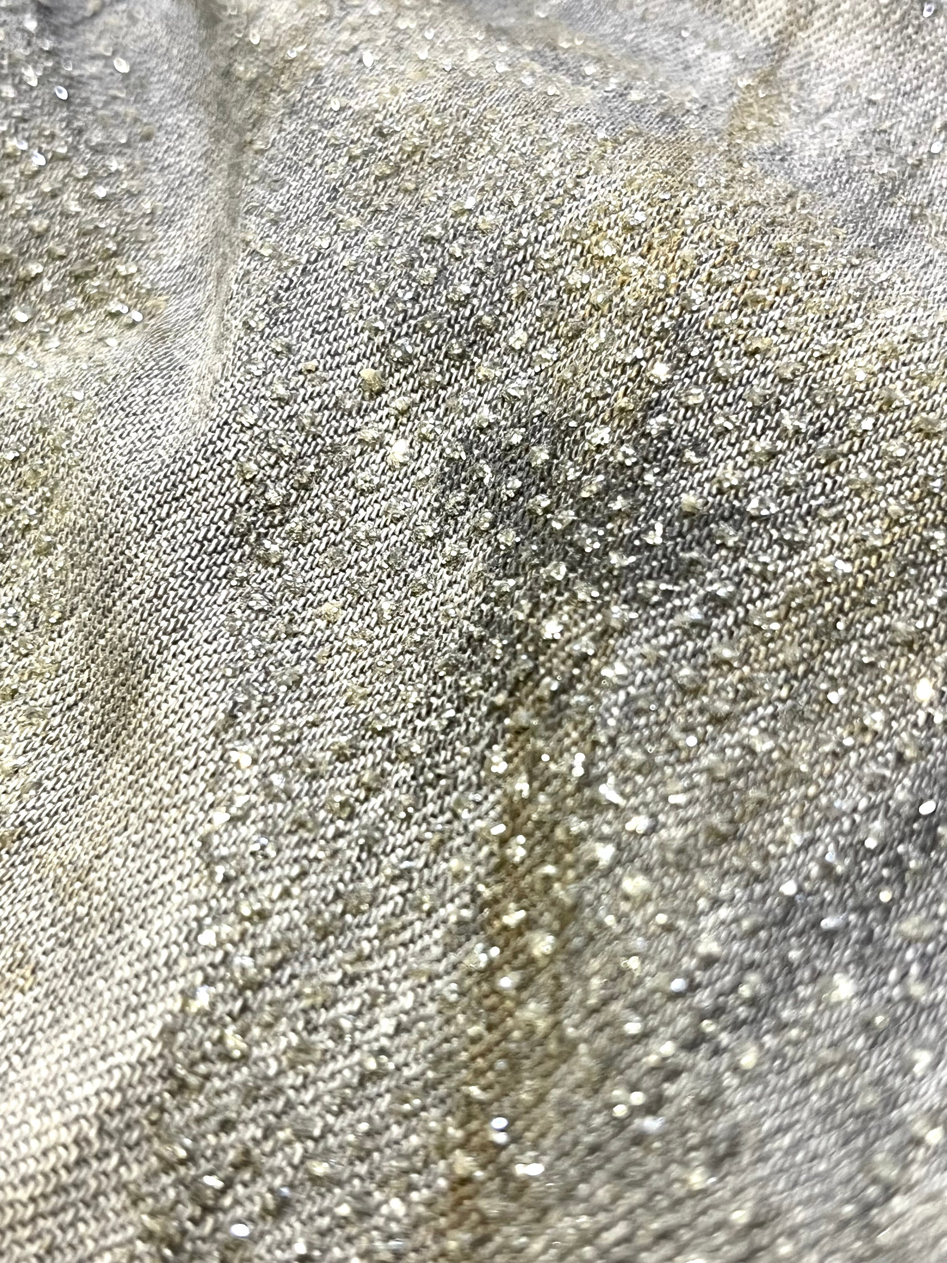 DSQUARED2 FW10 MUDDY GLITTER JEANS IN GRAY SIZE 40 EU