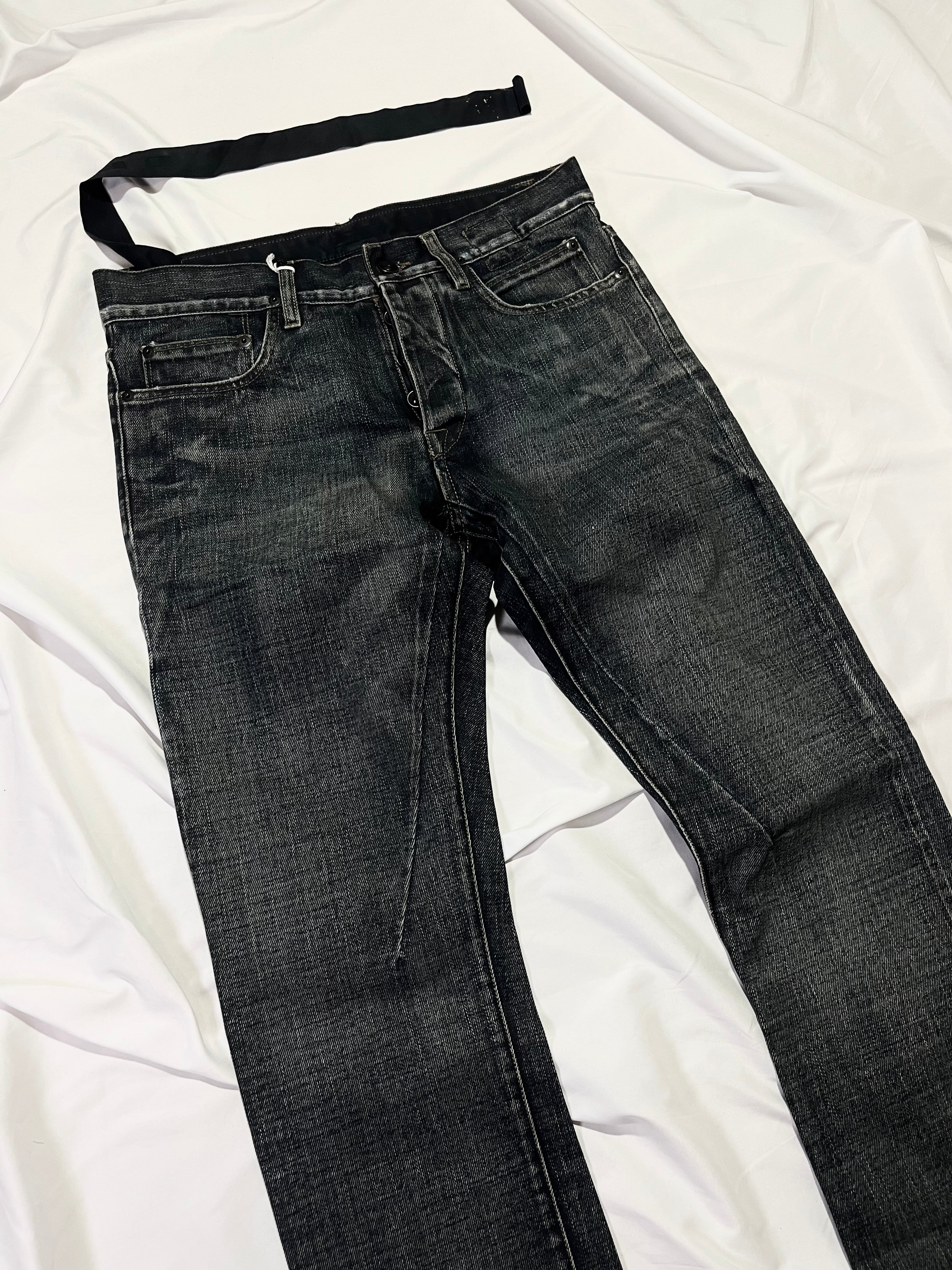 RICK OWENS DRKSHDW 'NEIL BLUE' OLD DETROIT CUT BLUE DENIM BRAND NEW WITH TAGS IN  W30