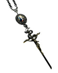 JEAN PAUL GAULTIER 1999 1/1 JESUS CROSS MOTHER MARY SNAKE NECKLACE