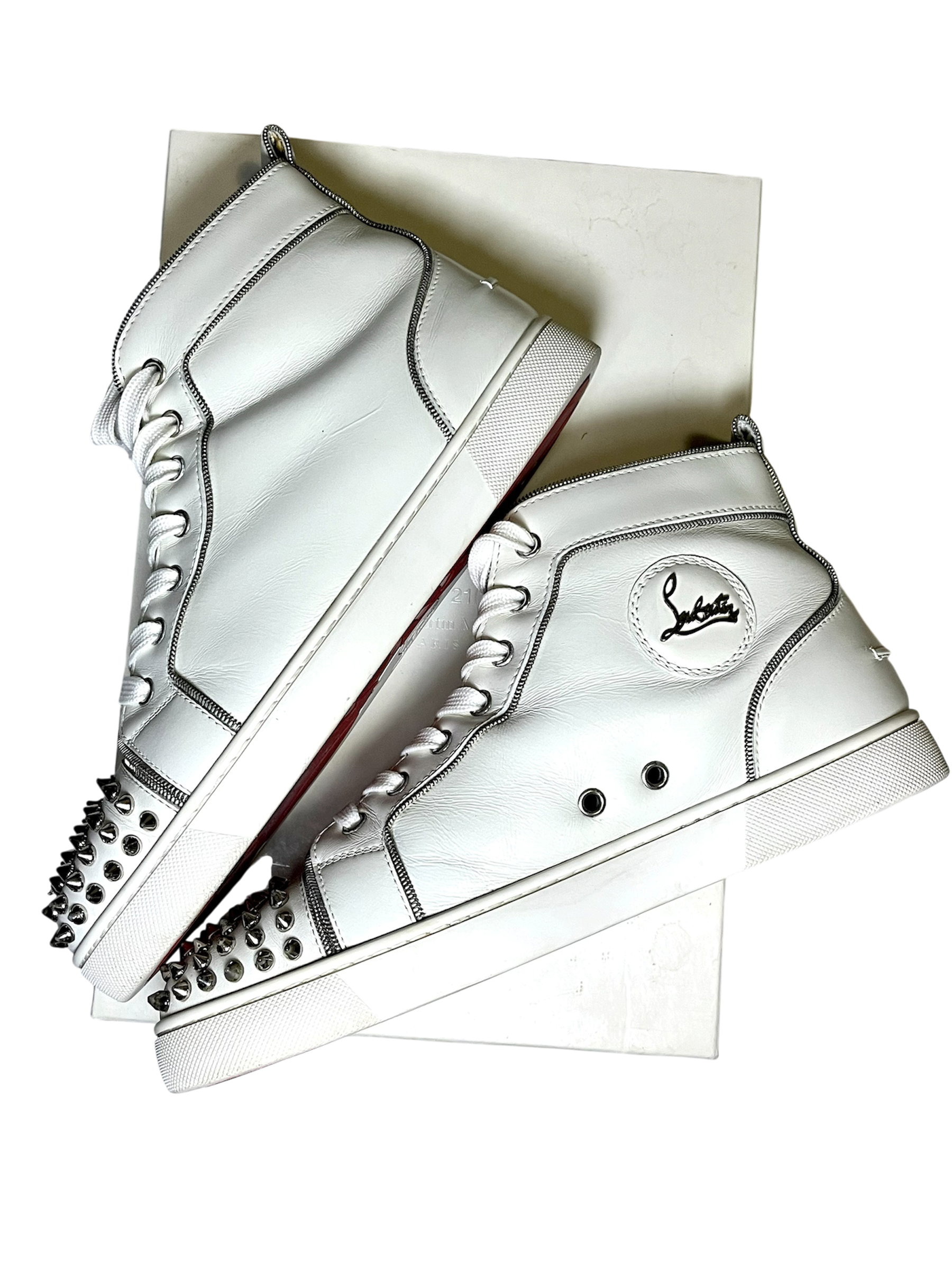 CHRISTIAN LOUBUTIN SPIKE LEE SNEAKERS (HIGH)