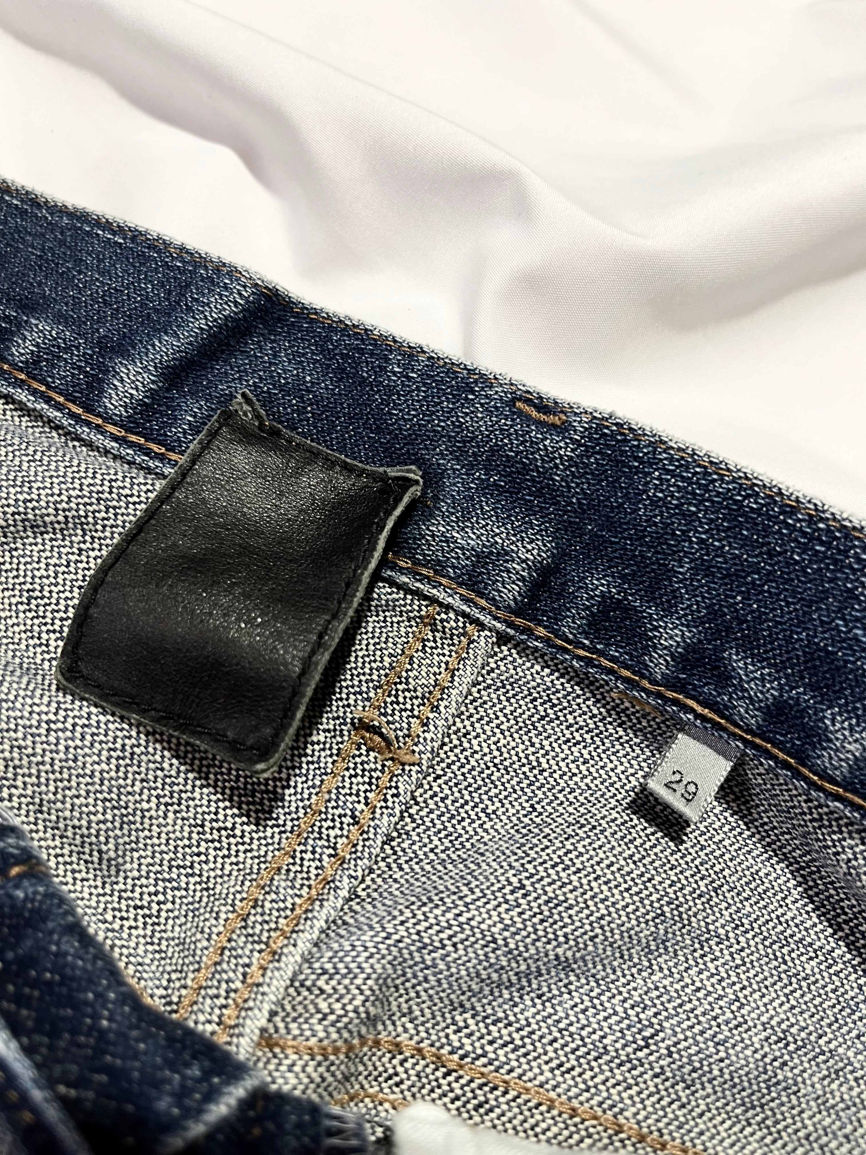 DIOR SS06 BLUE WASHED BOOTCUT DENIM BY HEDI SLIMANE IN W29