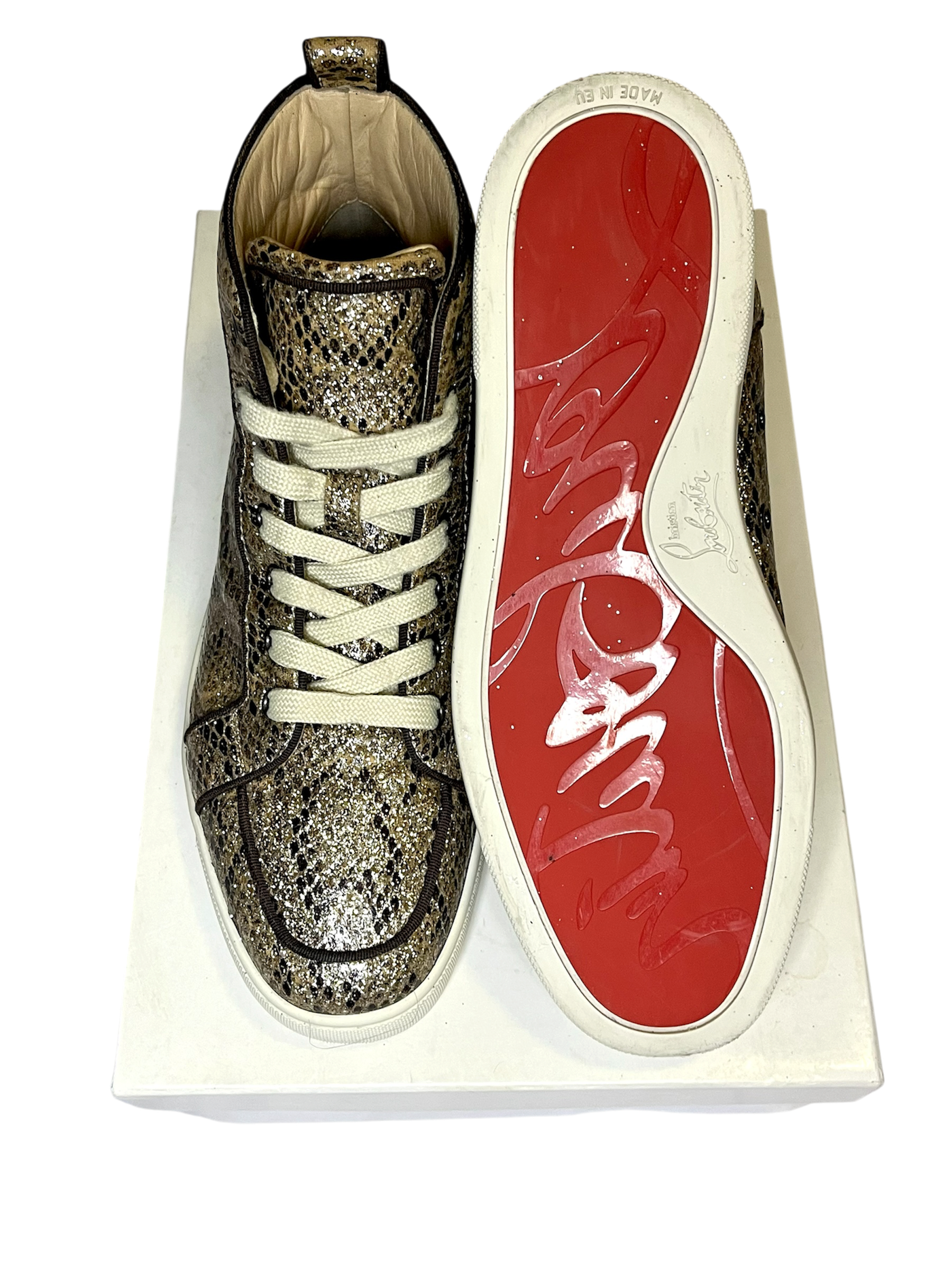 CHRISTIAN LOUBUTIN RED BOTTOM SNEAKERS