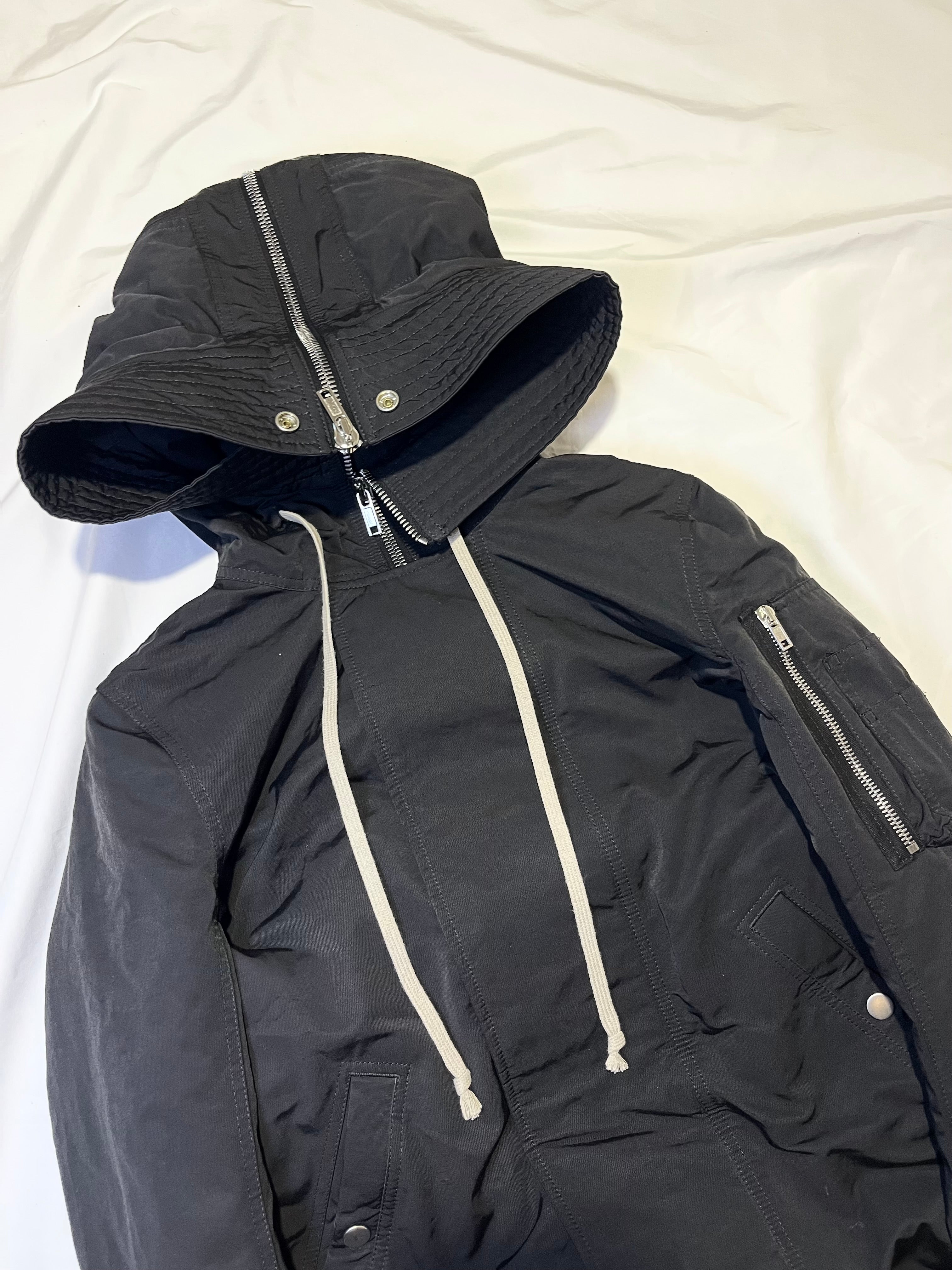 RICK OWENS FW17 'GLITTER' EXPLODER PARKA JACKET