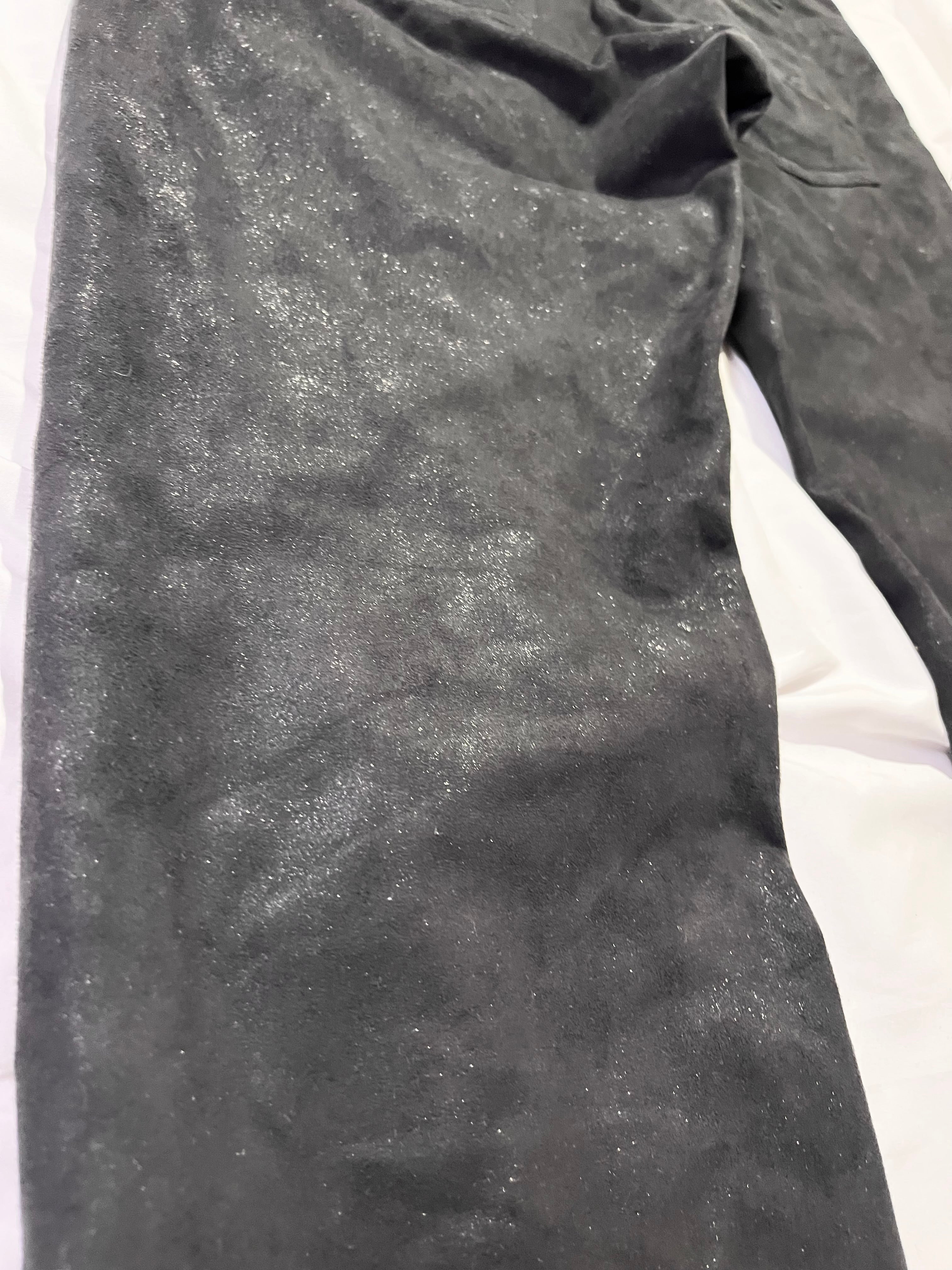 DIOR GLITTER COATED MOLESKIN TROUSERS BY KRISS VAN ASSCHE IN W33