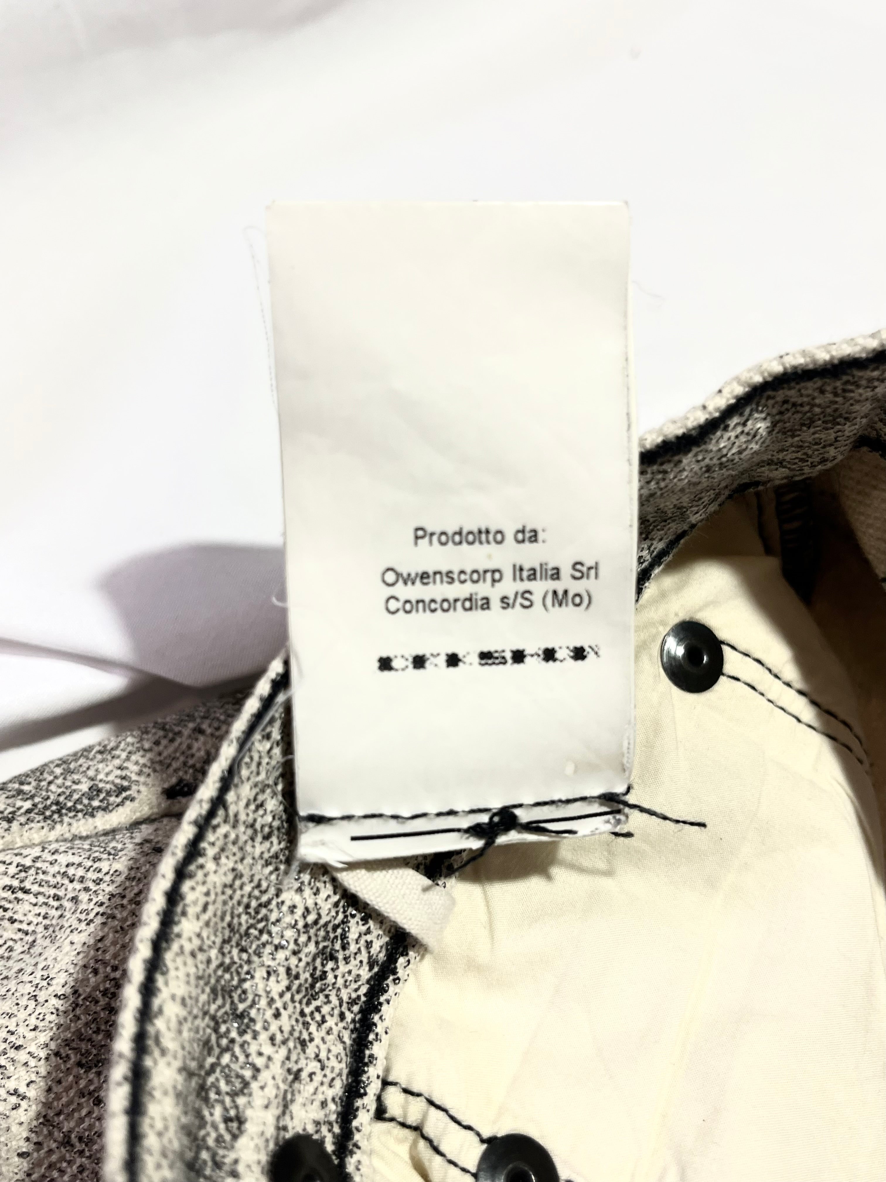 RICK OWENS O&M 2016 DRKSHDW PAINTED DETROIT CUT DENIM IN W28