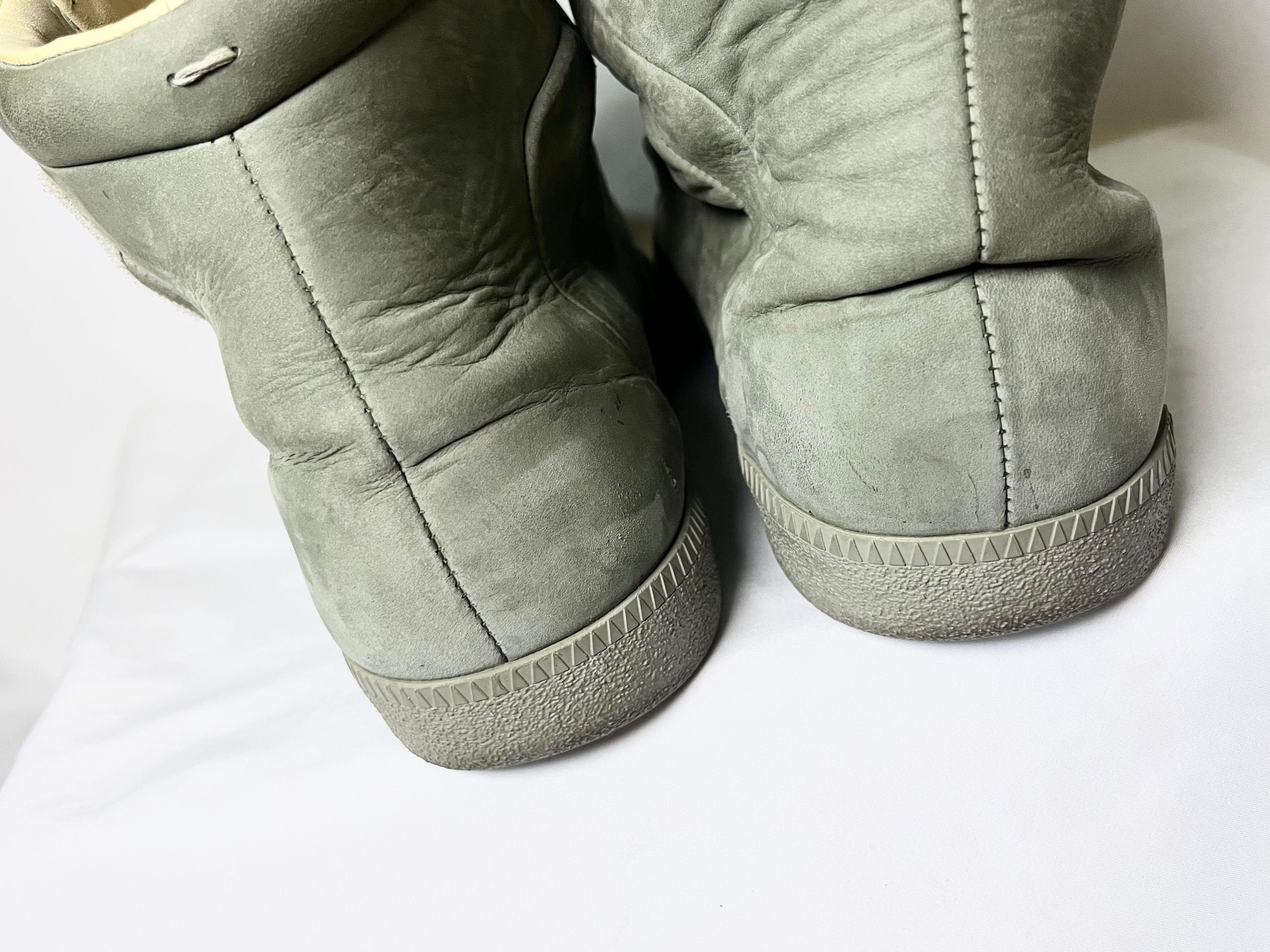 MAISON MARTIN MARGIELA  2012 FUTURE HIGH OLIVE GREEN SUEDE FIRST RELEASE