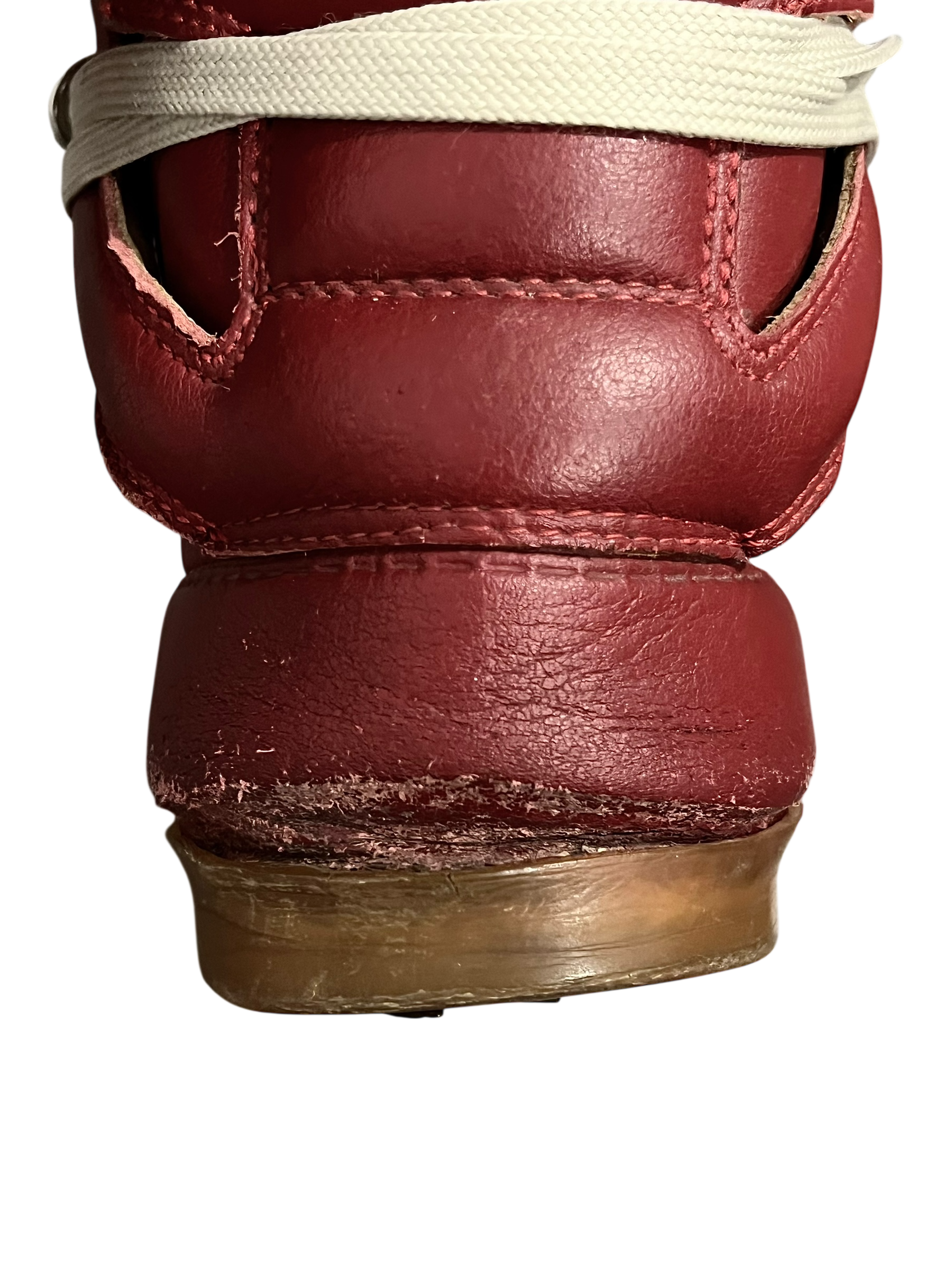 MAISON MARTIN MARGIELA X H&M HIGH TOP SNEAKER RED/GUM LEATHER HIGH TOP SNEAKERS IN 41