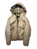 BURBERRY BLACK LABEL OG NOVA CHECK HOODED DOWN JACKET