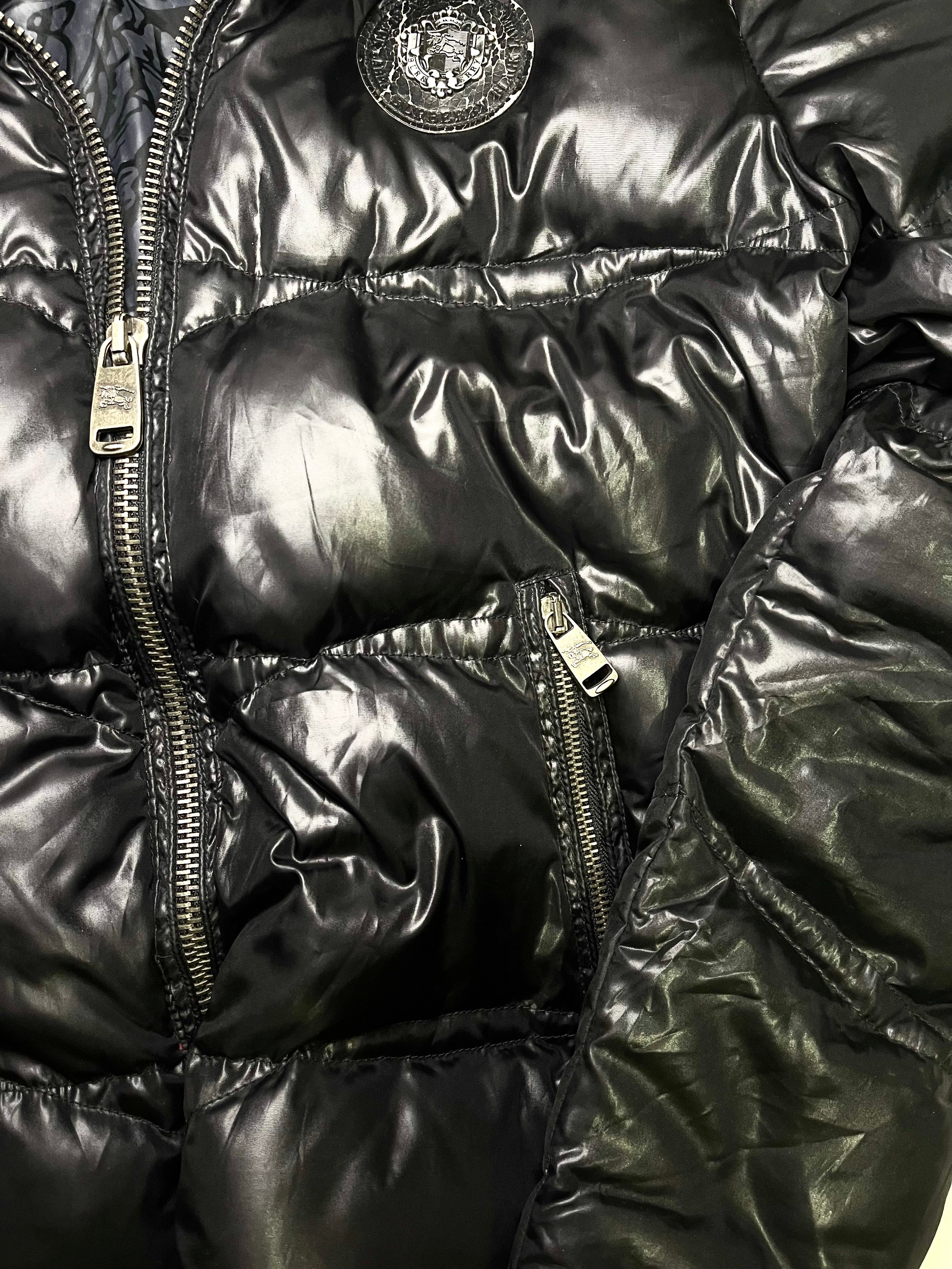 BURBERRY BLACK LABEL PUFFER JACKET WITH FUR