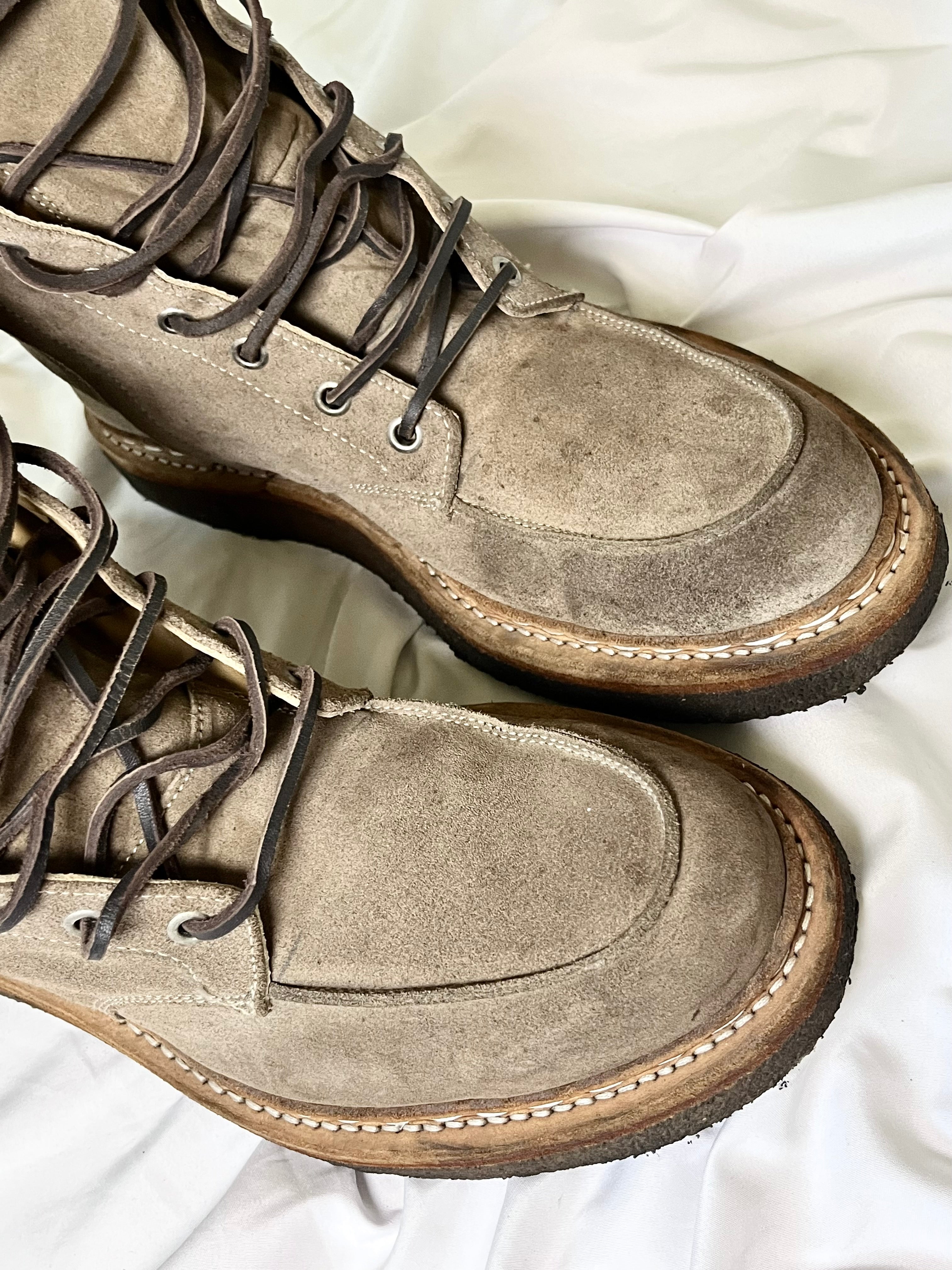 BALMAIN FW11 RANGER BOOTS IN KHAKI SUEDE BY CHRISTOPHE DECARNIN