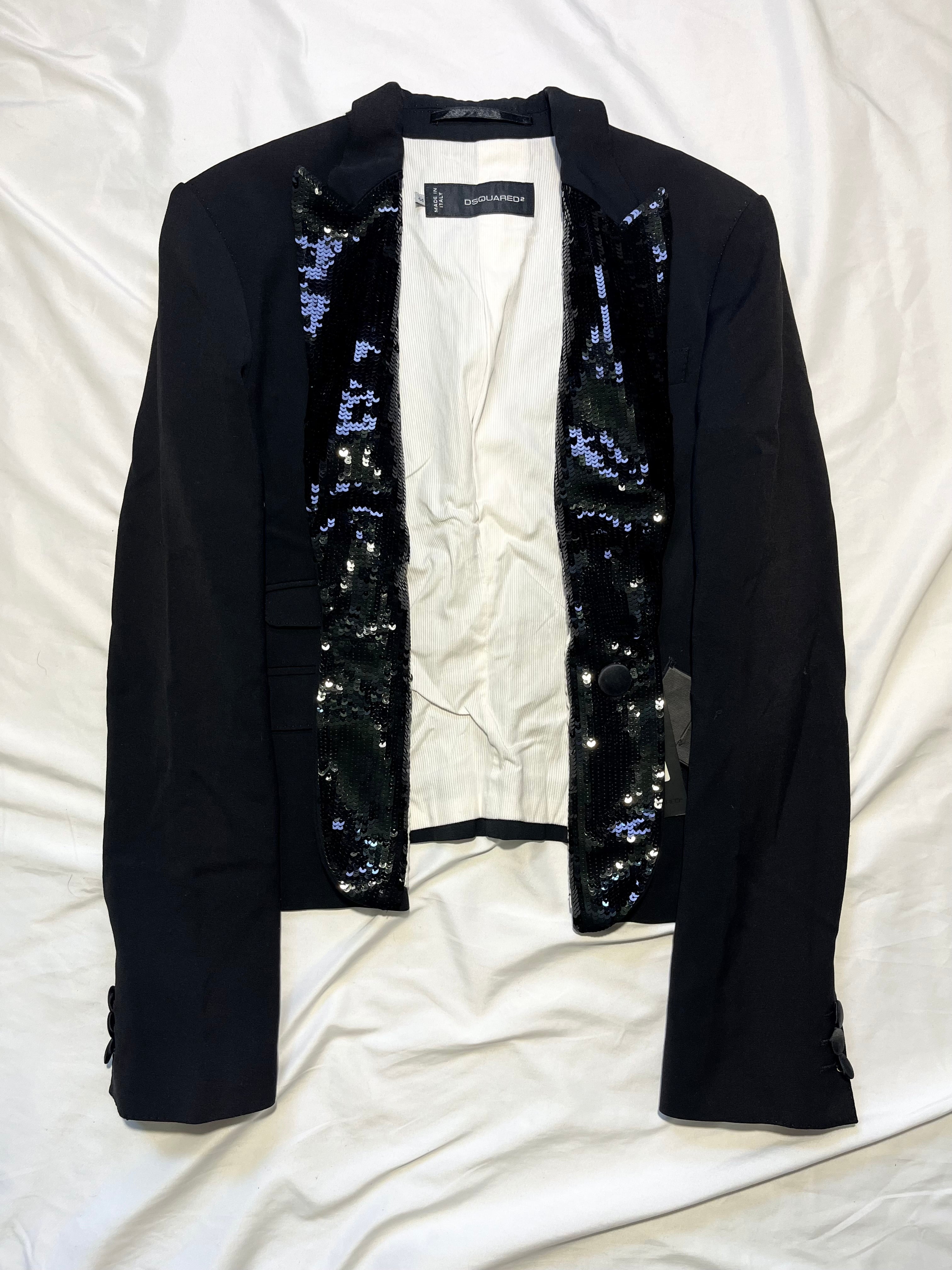 DSQUARED2 2010 RUNWAY SPARKLE BLAZER