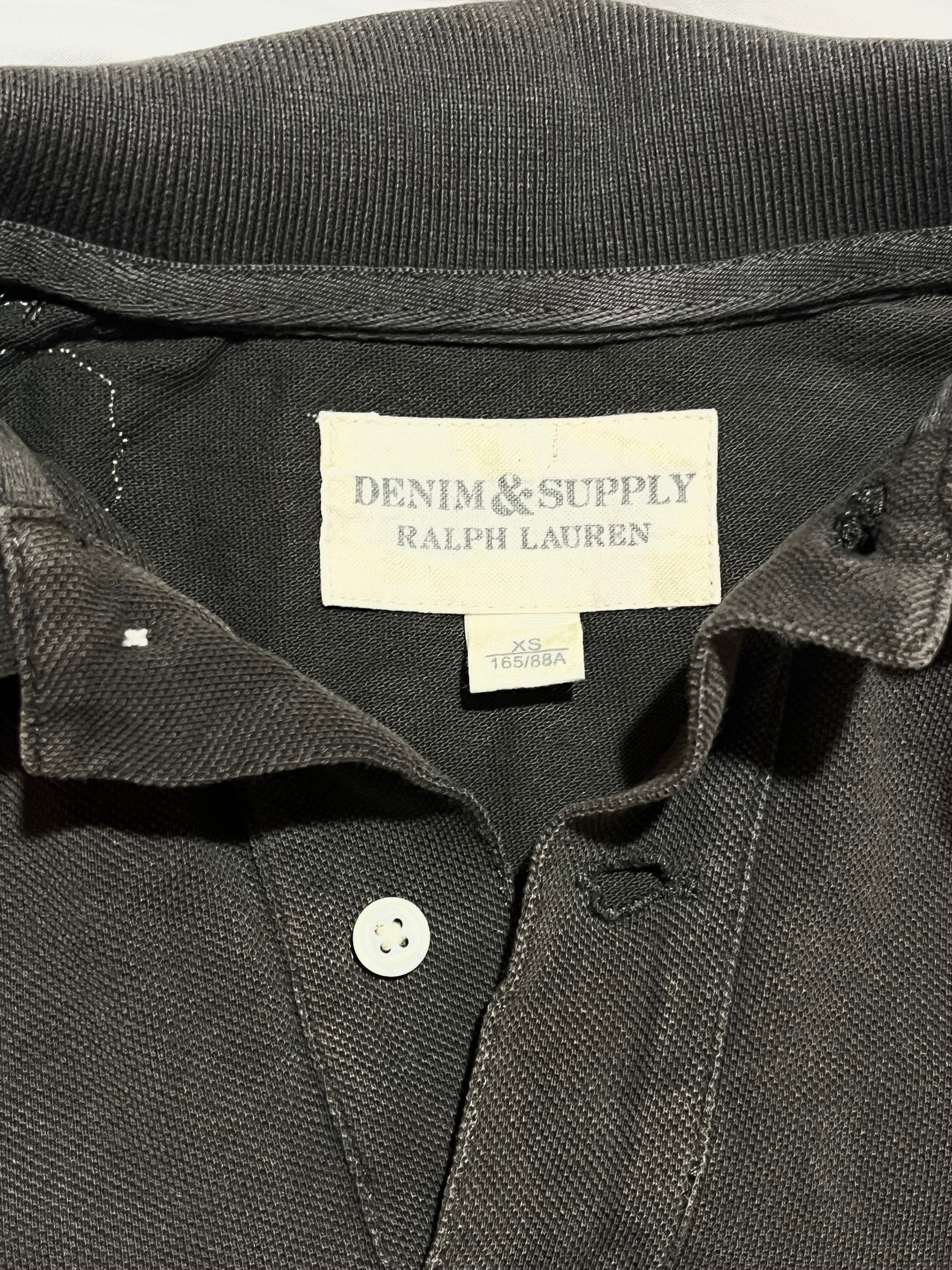 RALPH LAUREN DENIM & SUPPLY DESTROYED US FLAG POLO IN XS