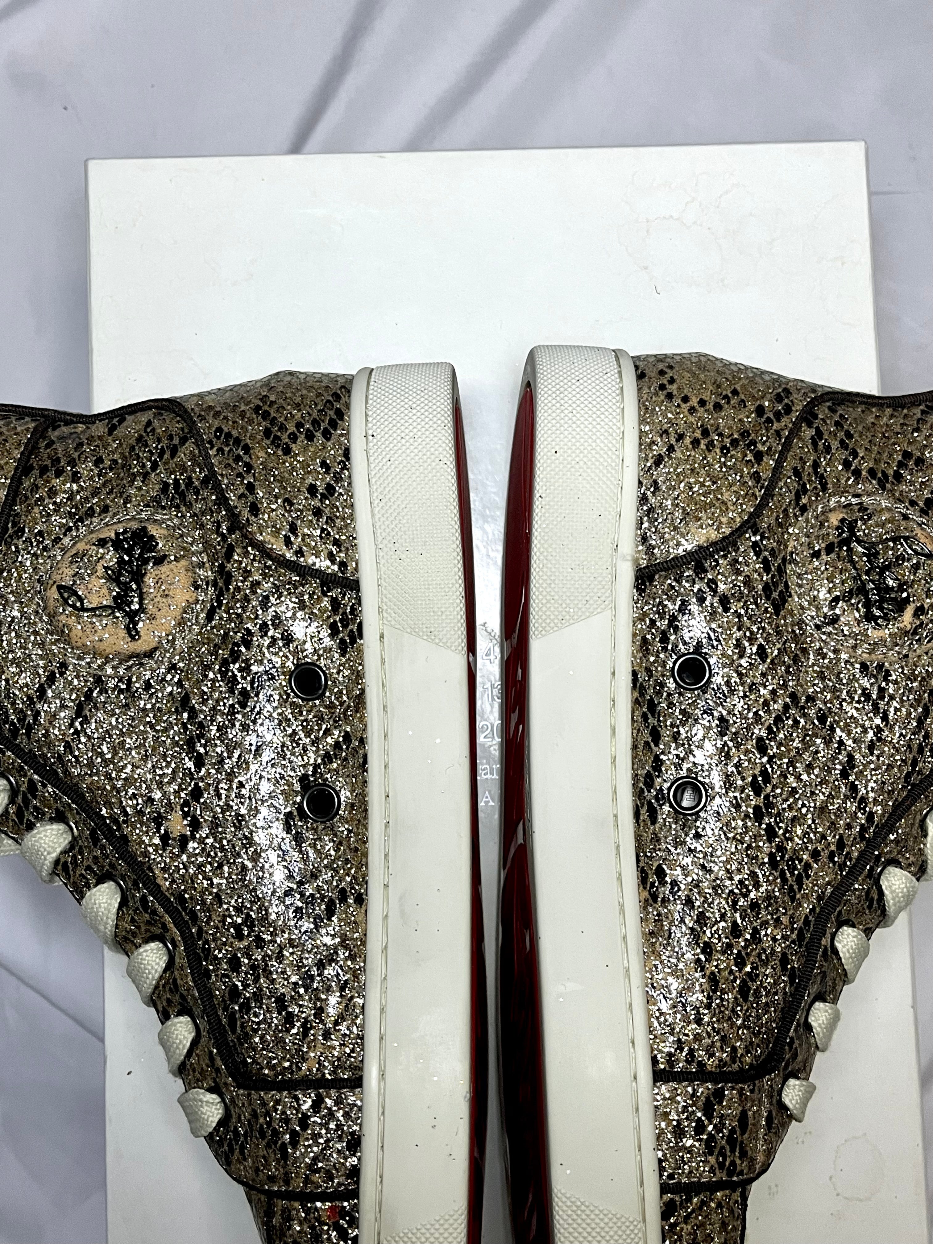 CHRISTIAN LOUBUTIN RED BOTTOM SNEAKERS
