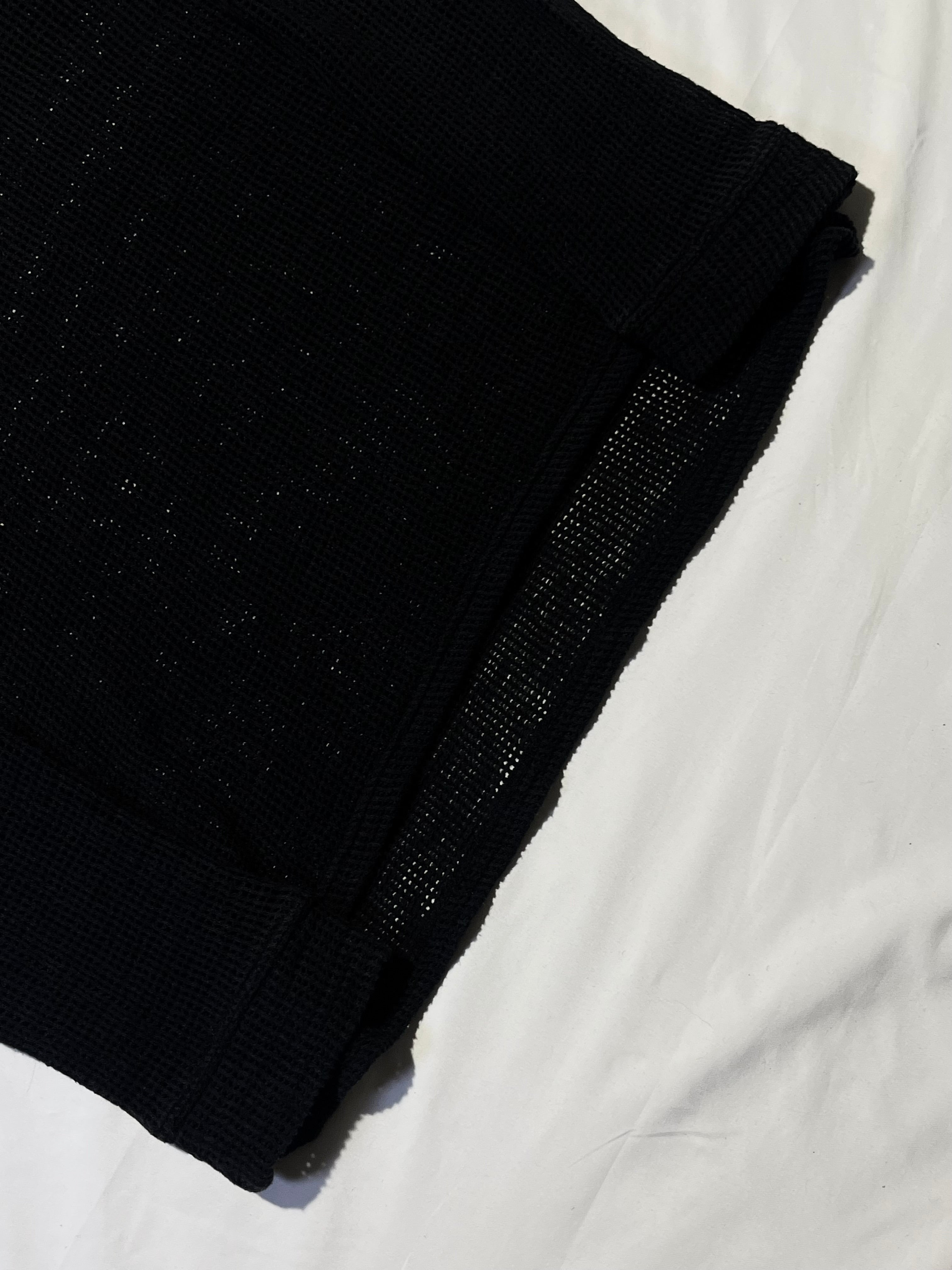 BALMAIN CHAINMAIL KNIT LAYERING LONGSLEEVE BY OLIVIER ROUSTEING IN M
