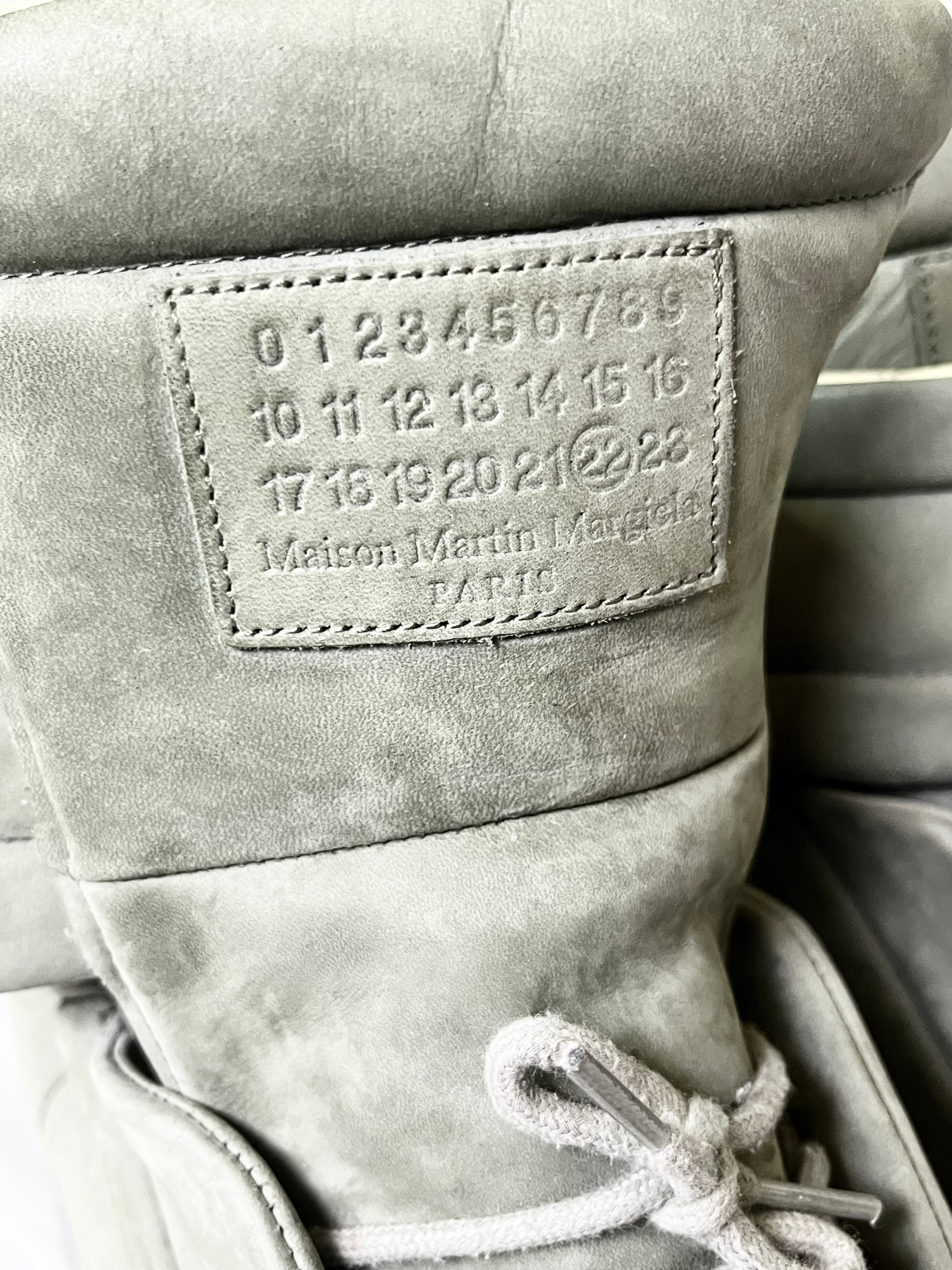 MAISON MARTIN MARGIELA  2012 FUTURE HIGH OLIVE GREEN SUEDE FIRST RELEASE
