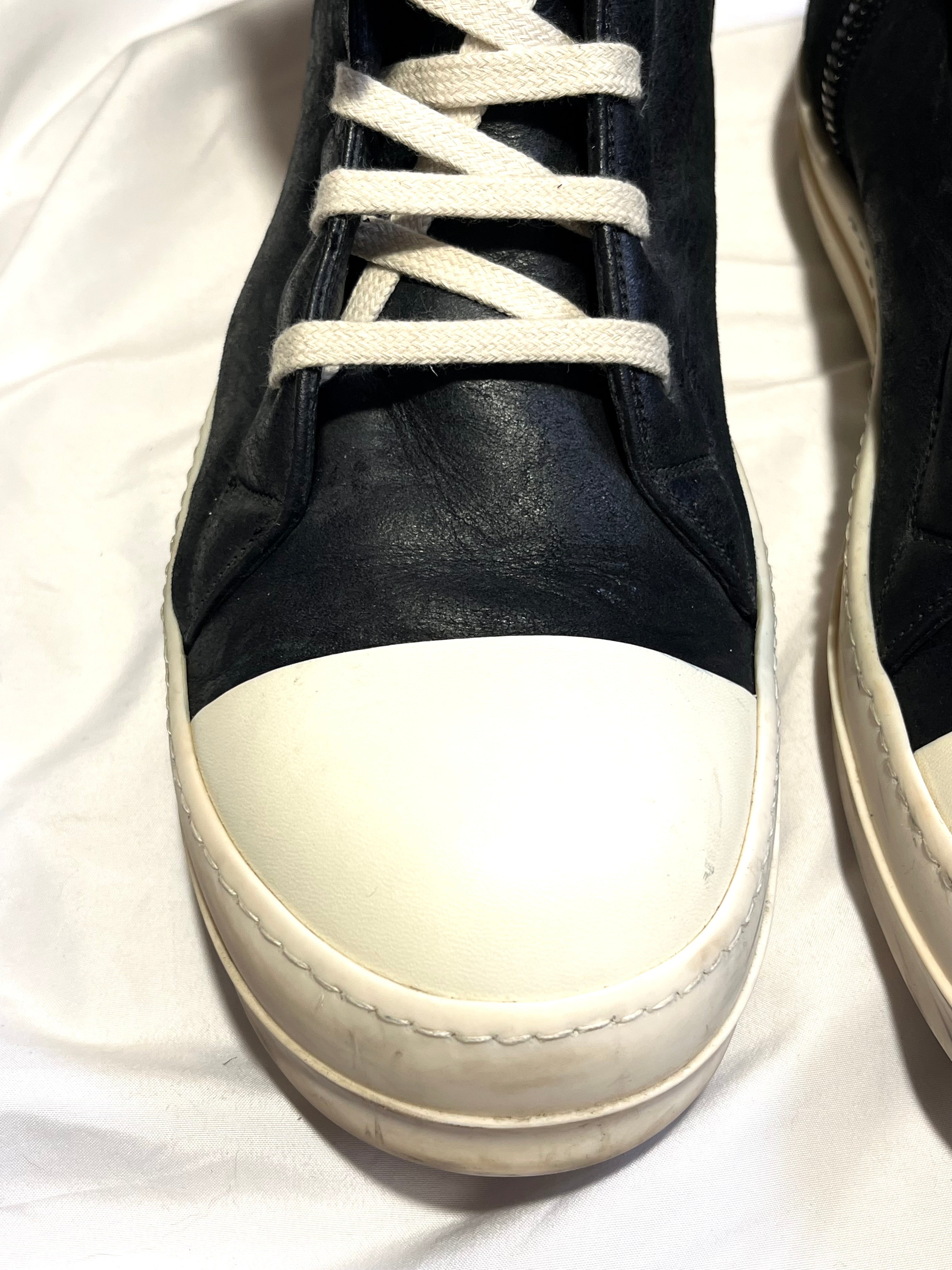 RICK OWENS FW17 'WALRUS' SHEARLING RAMONES HI-TOP