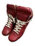 MAISON MARTIN MARGIELA X H&M HIGH TOP SNEAKER RED/GUM LEATHER HIGH TOP SNEAKERS IN 41