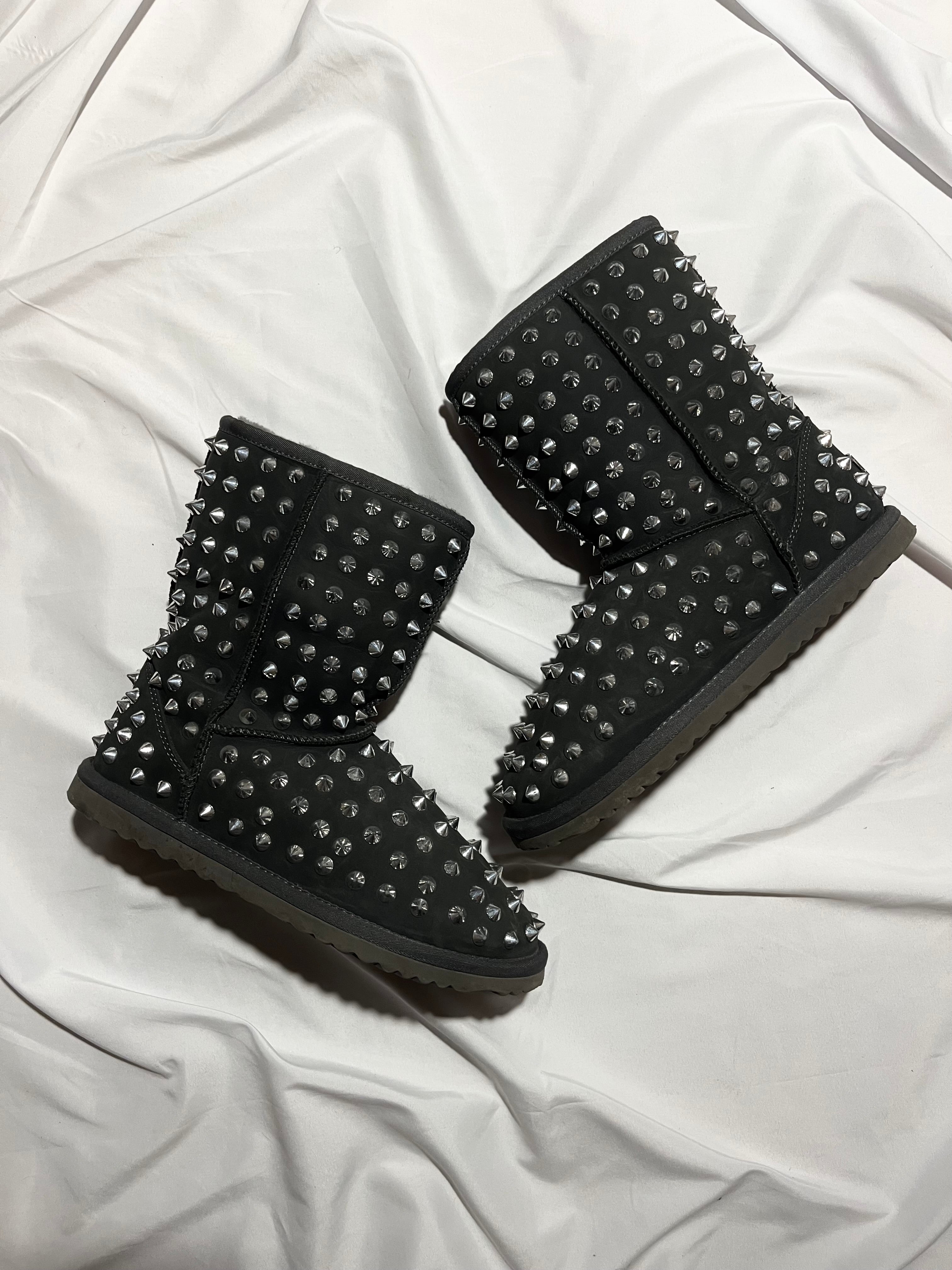 PHILIPP PLEIN SPIKED UGG SILVER/GRAY