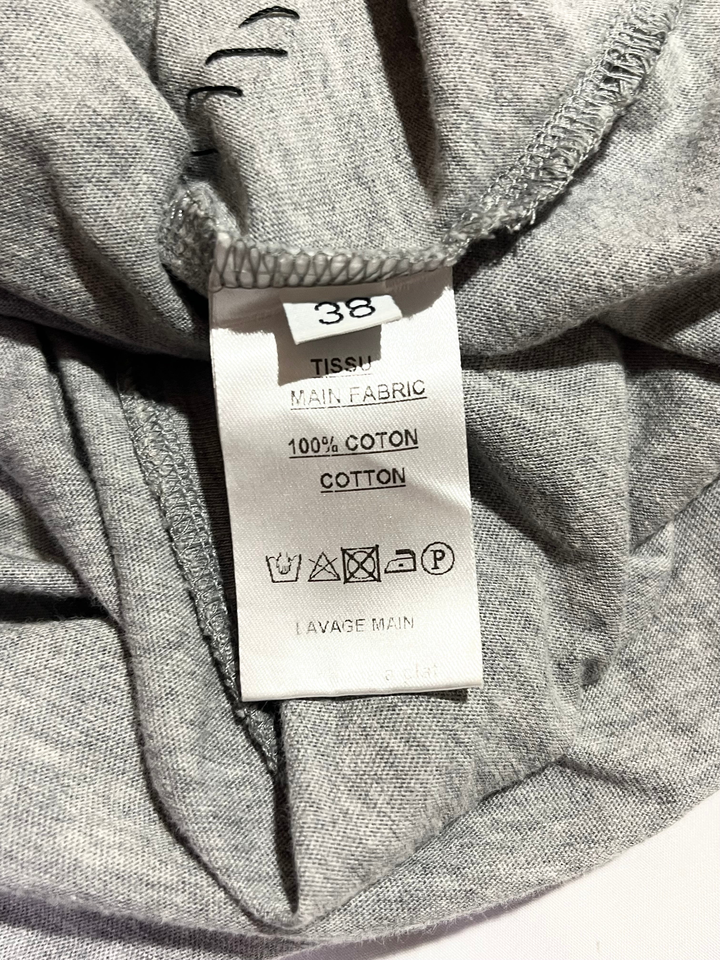 BALMAIN SS11 SAFETY PIN GREY TANK TOP BY CRISTOPHE DECARNIN