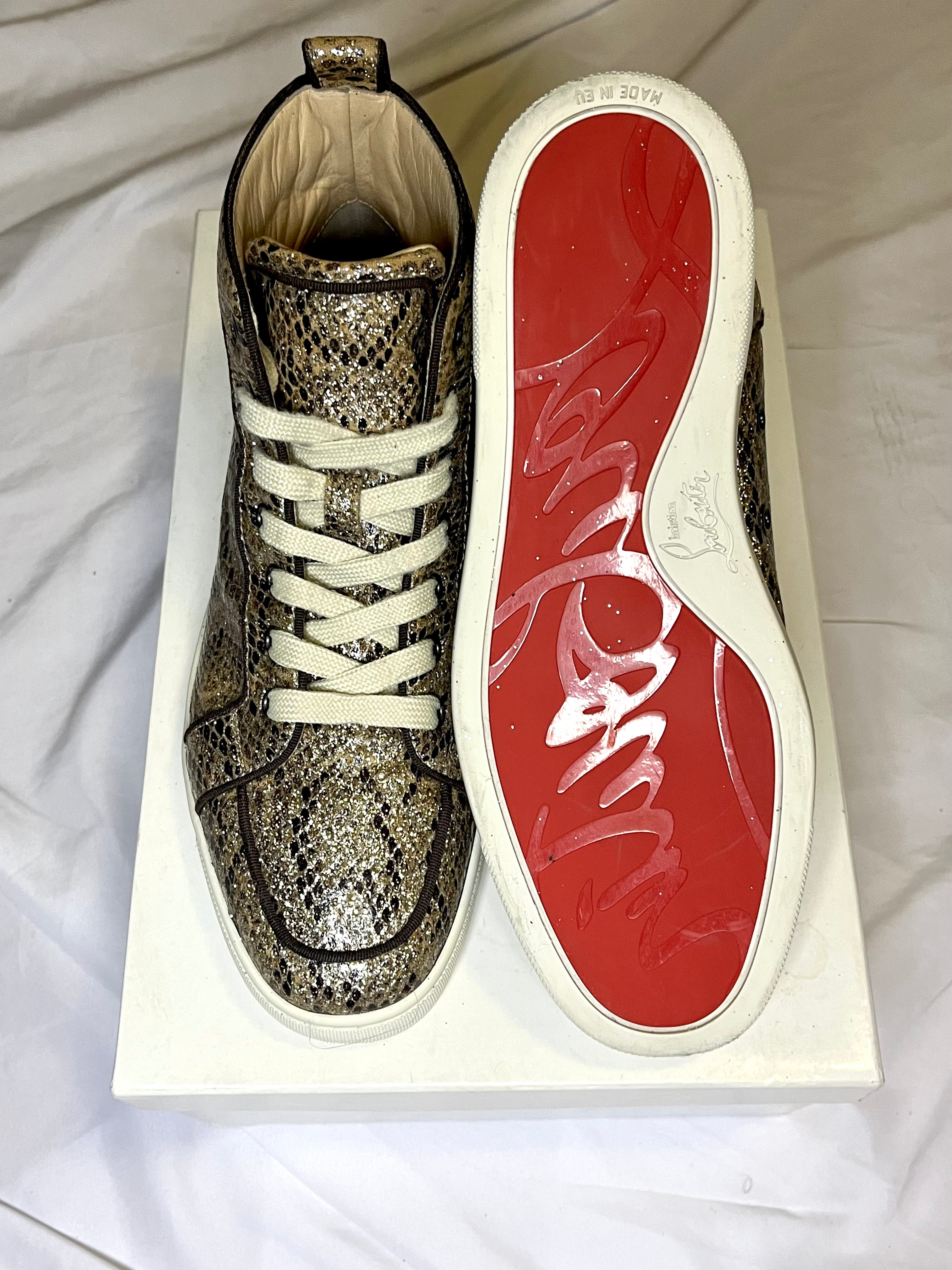 CHRISTIAN LOUBUTIN RED BOTTOM SNEAKERS