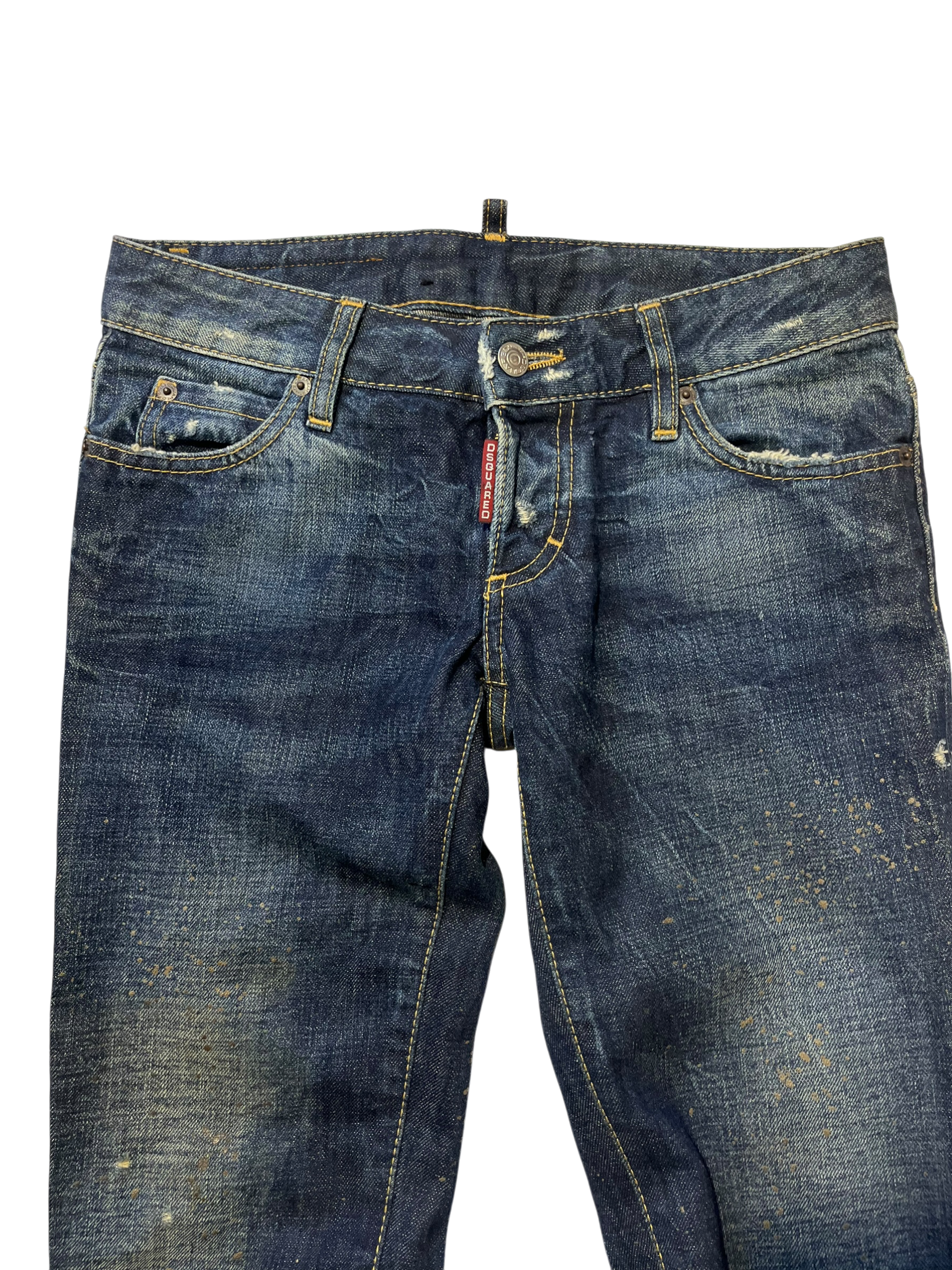 DSQUARED2 2015 RUNWAY MUD COATED JEANS