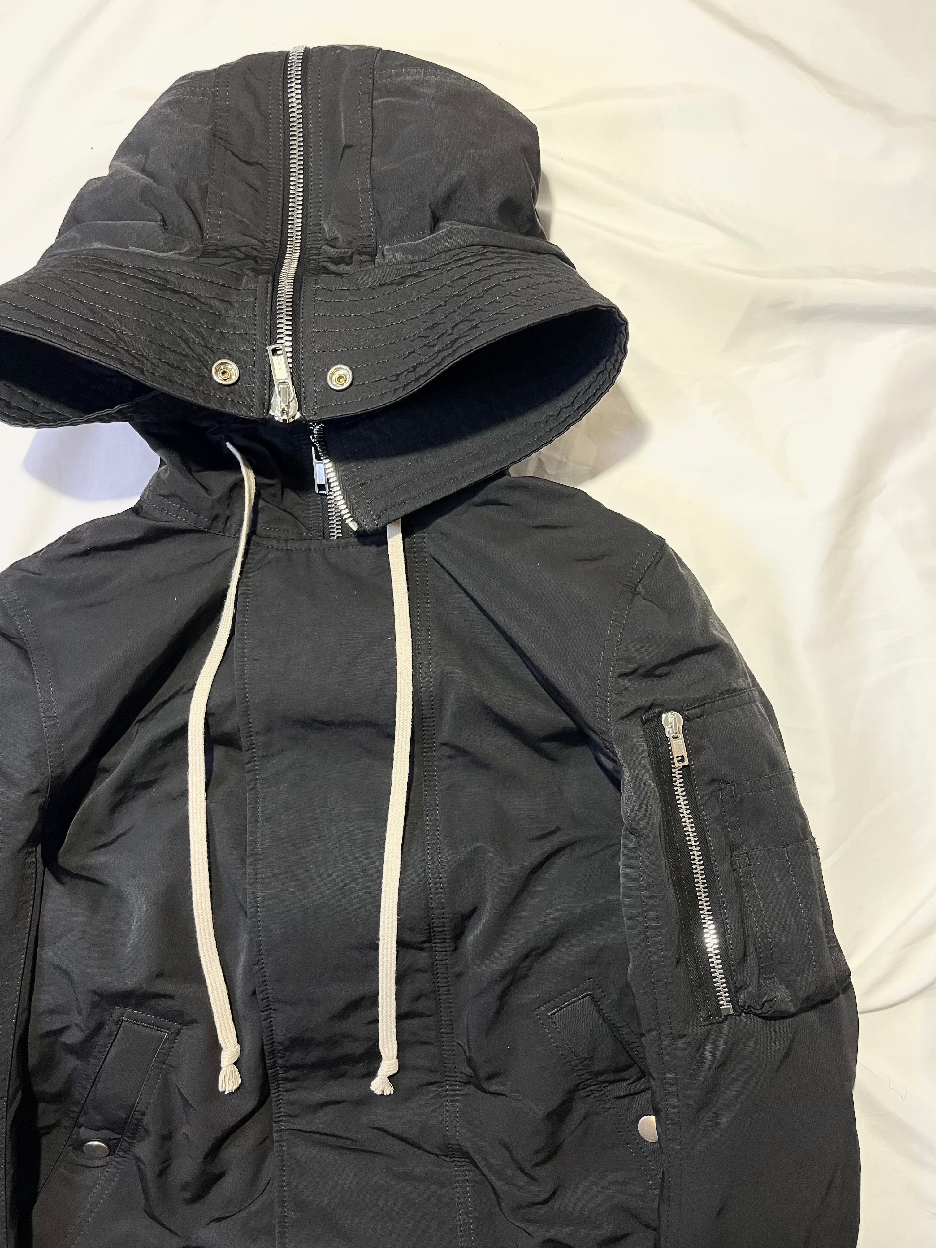 RICK OWENS FW17 'GLITTER' EXPLODER PARKA JACKET